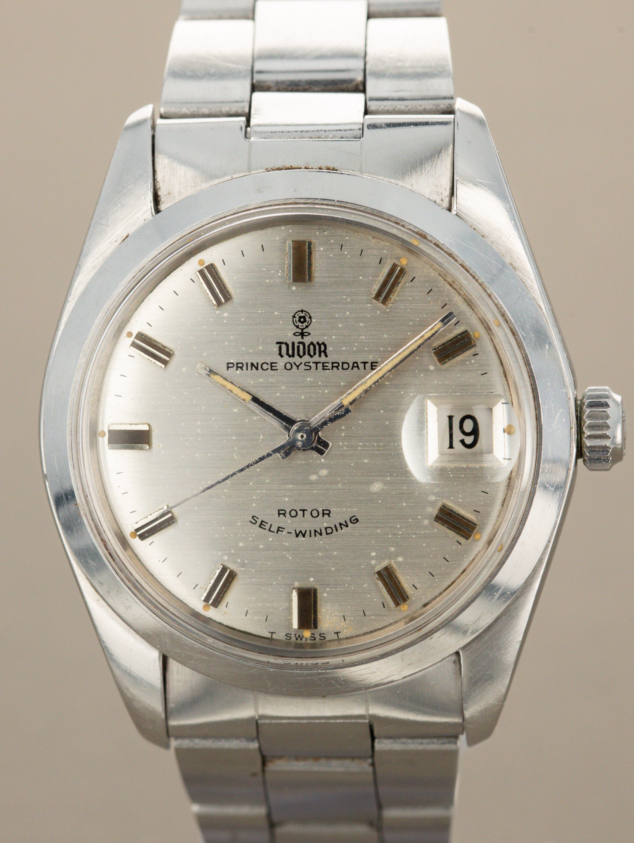 Tudor Prince Oysterdate Ref. 7996/0 - 'Brushed' Silver 'Rose' Dial