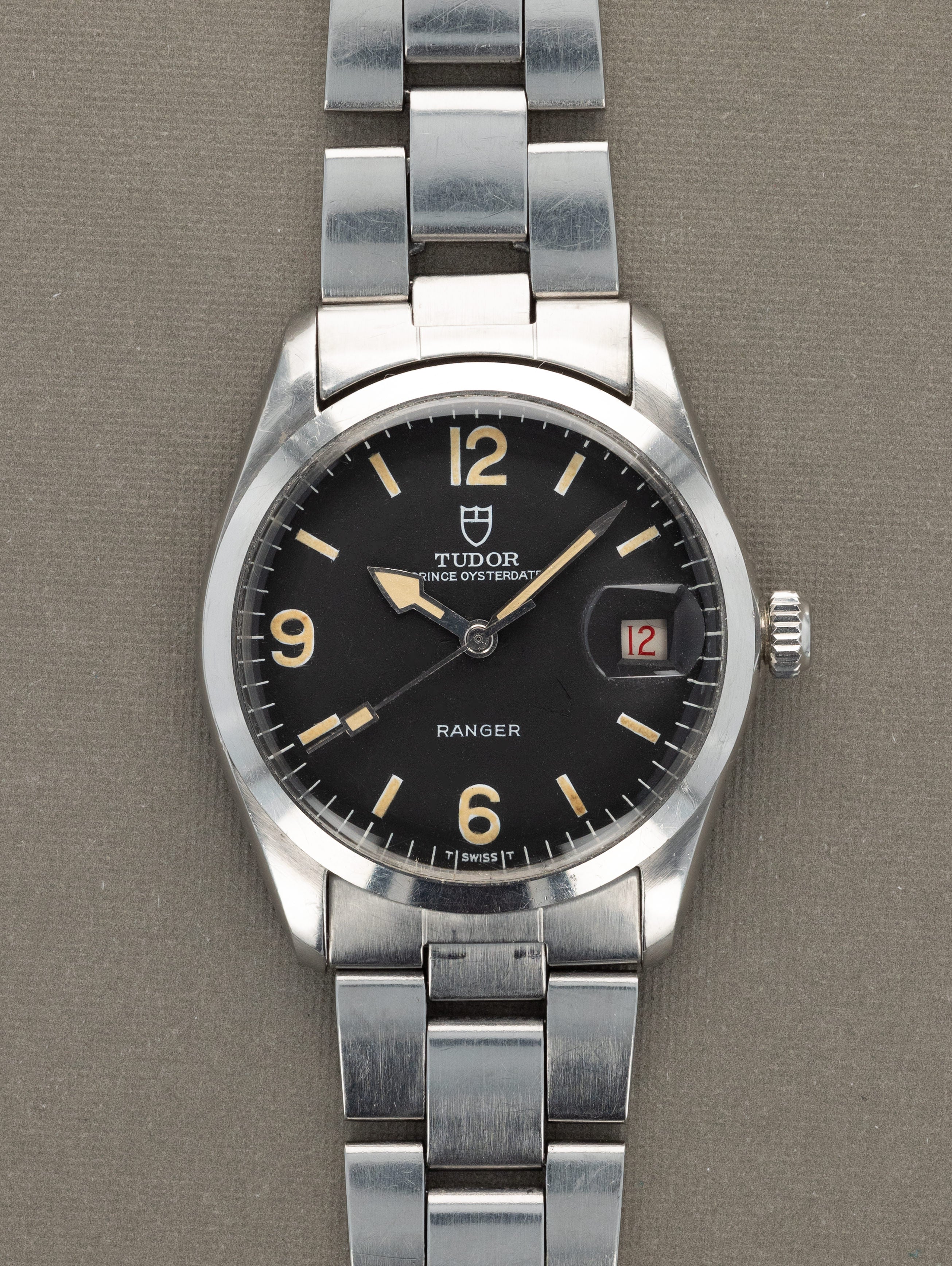 Tudor Ranger Date Ref. 7966/0 - Matte Black Dial w/ 'Roulette' Date Un