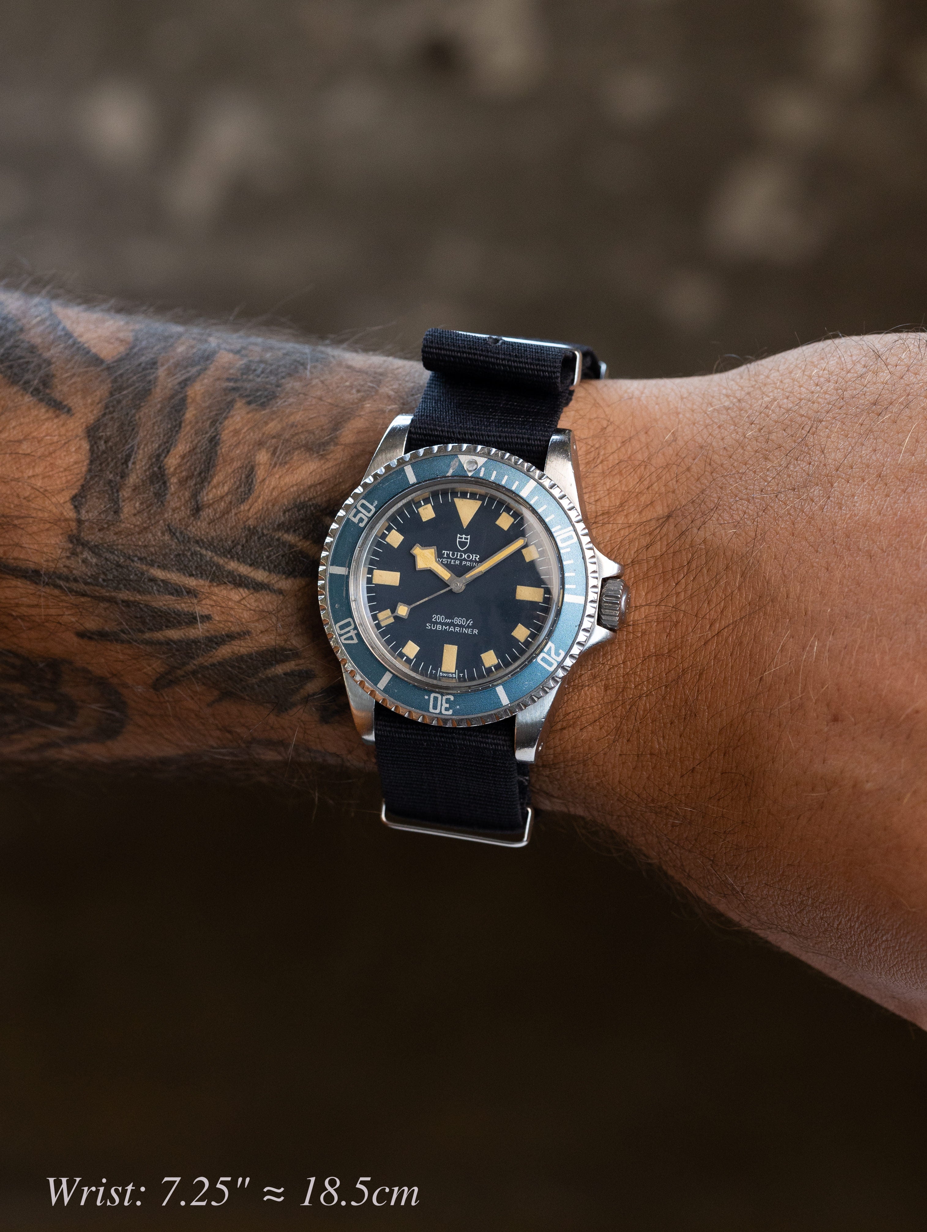 Tudor Submariner Ref. 94010 - Marine Nationale 'MN' Blue 'Snowflake' Military Issued