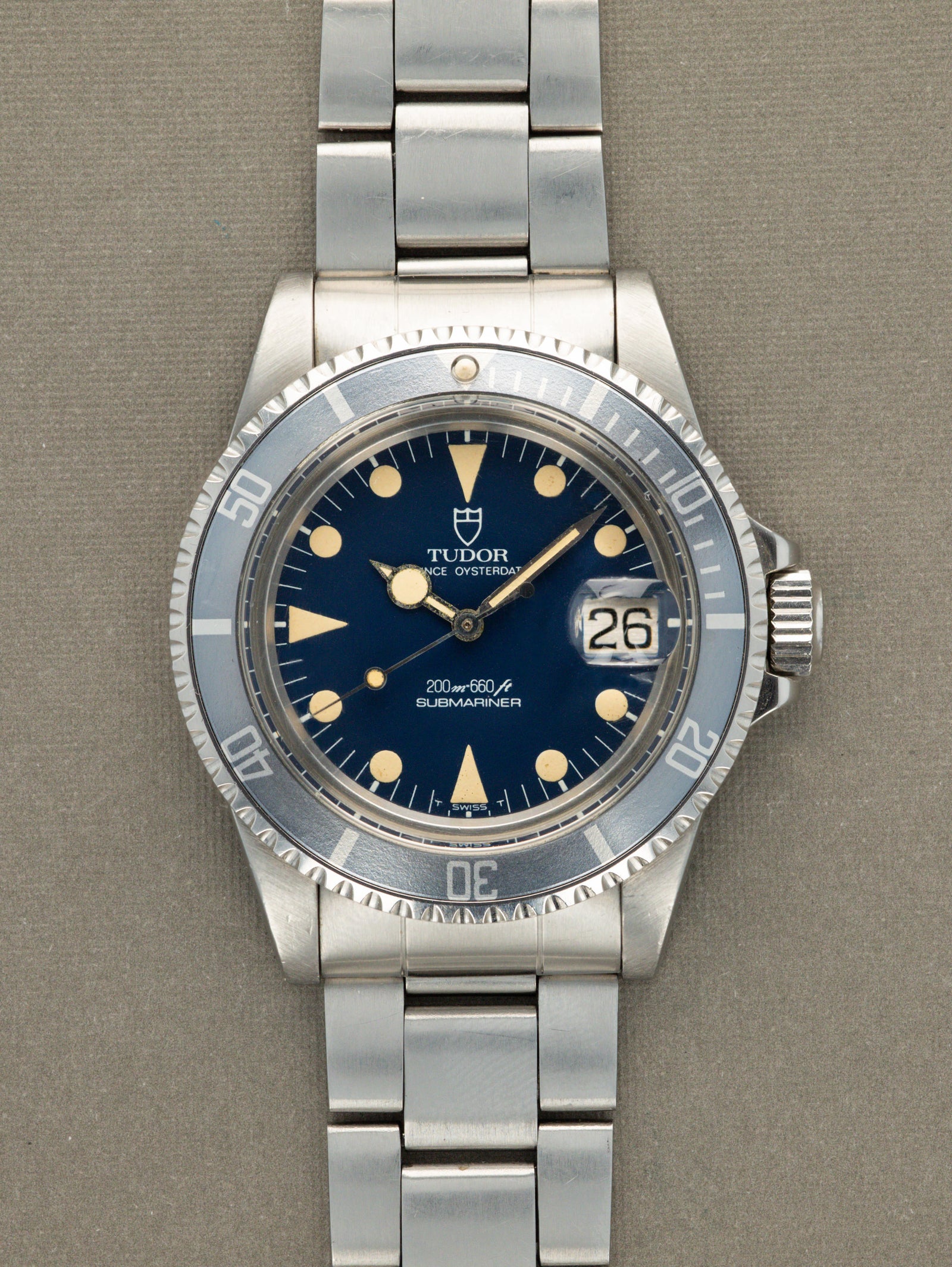 Tudor Submariner Date Ref. 76100 'Lollipop' - Blue Dial W/ Box & Papers