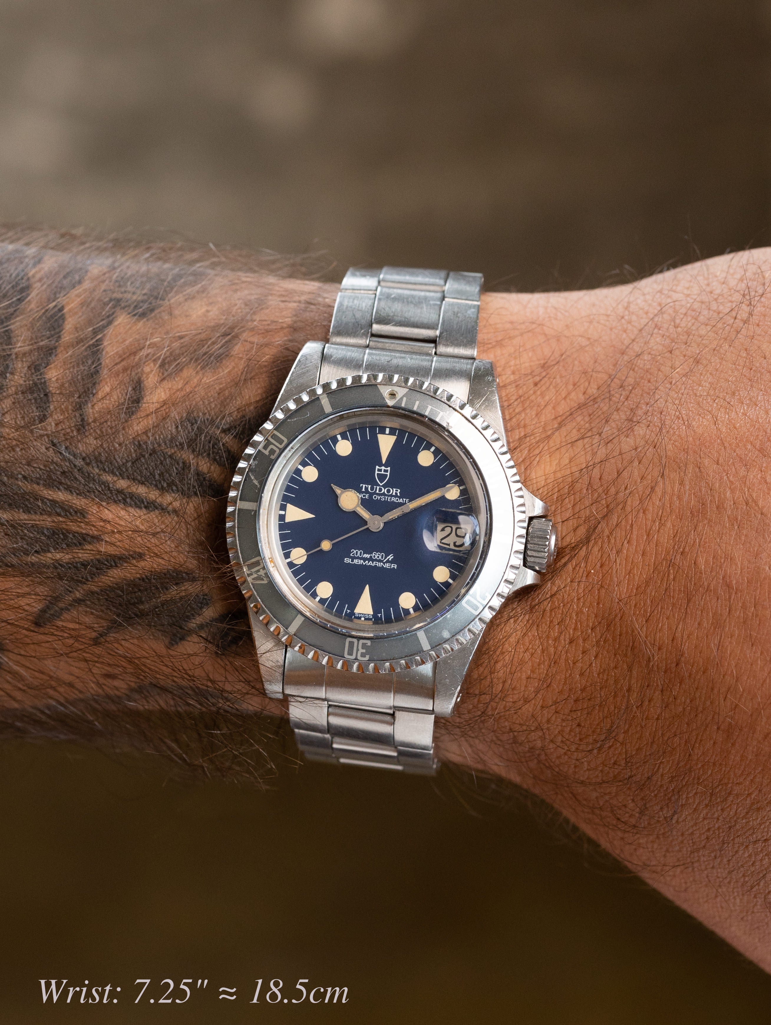 Tudor Submariner Date Ref. 76100 'Lollipop' - Blue Dial Unpolished