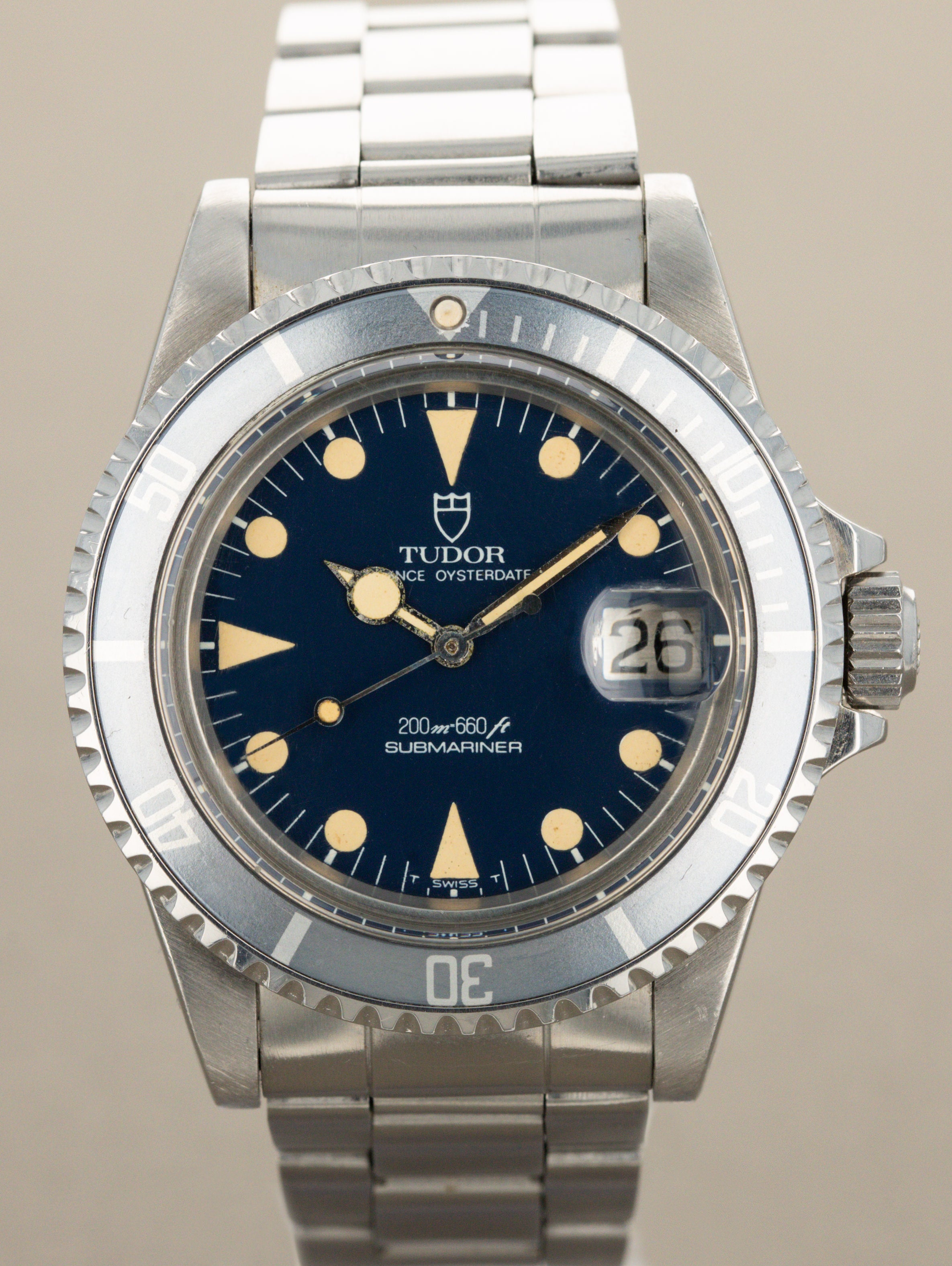 Tudor Submariner Date Ref. 76100 'Lollipop' - Blue Dial W/ Box & Papers