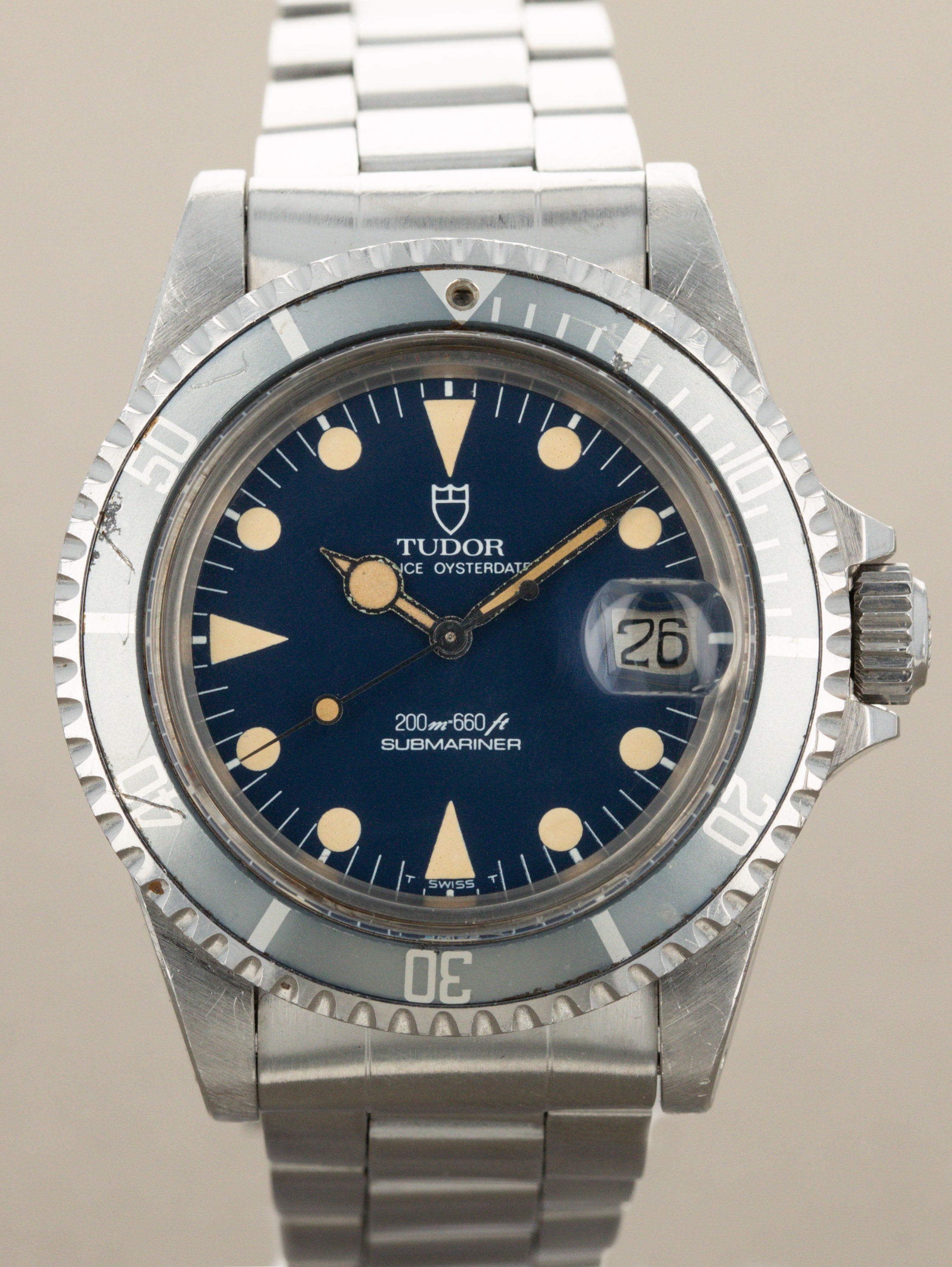 Tudor Submariner Date Ref. 76100 'Lollipop' - Blue Dial Unpolished