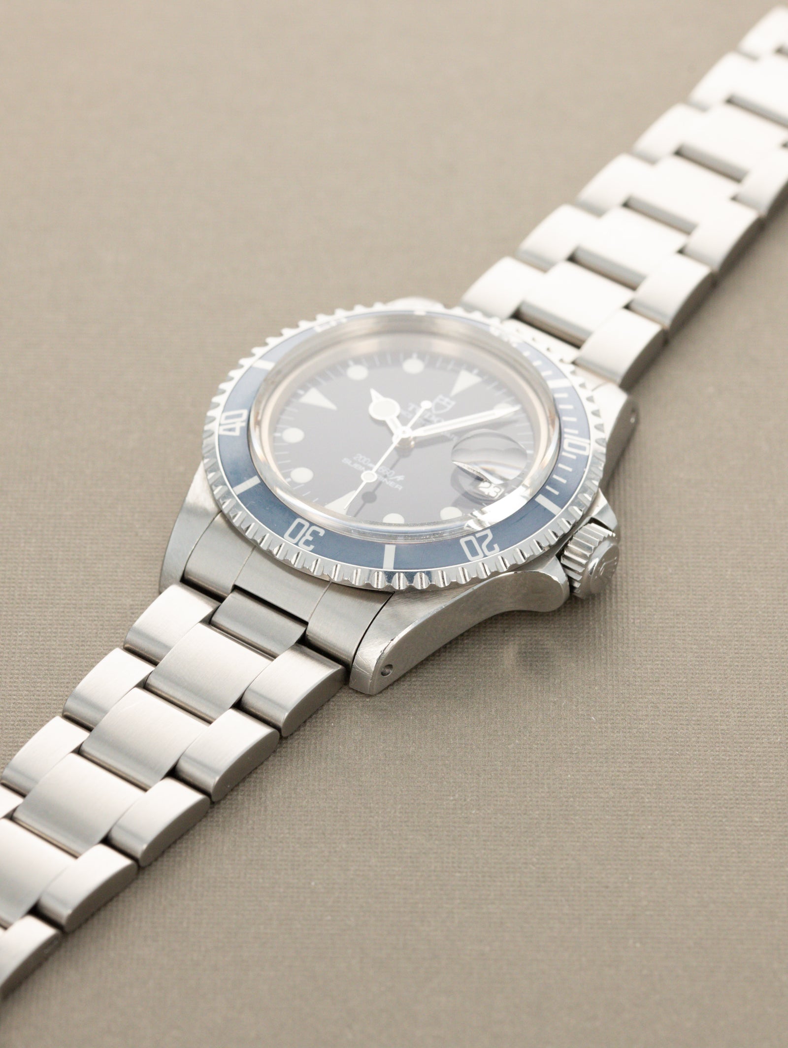 Tudor Submariner Date Ref. 76100 'Lollipop' - Blue Dial Unpolished W/ Box & Papers