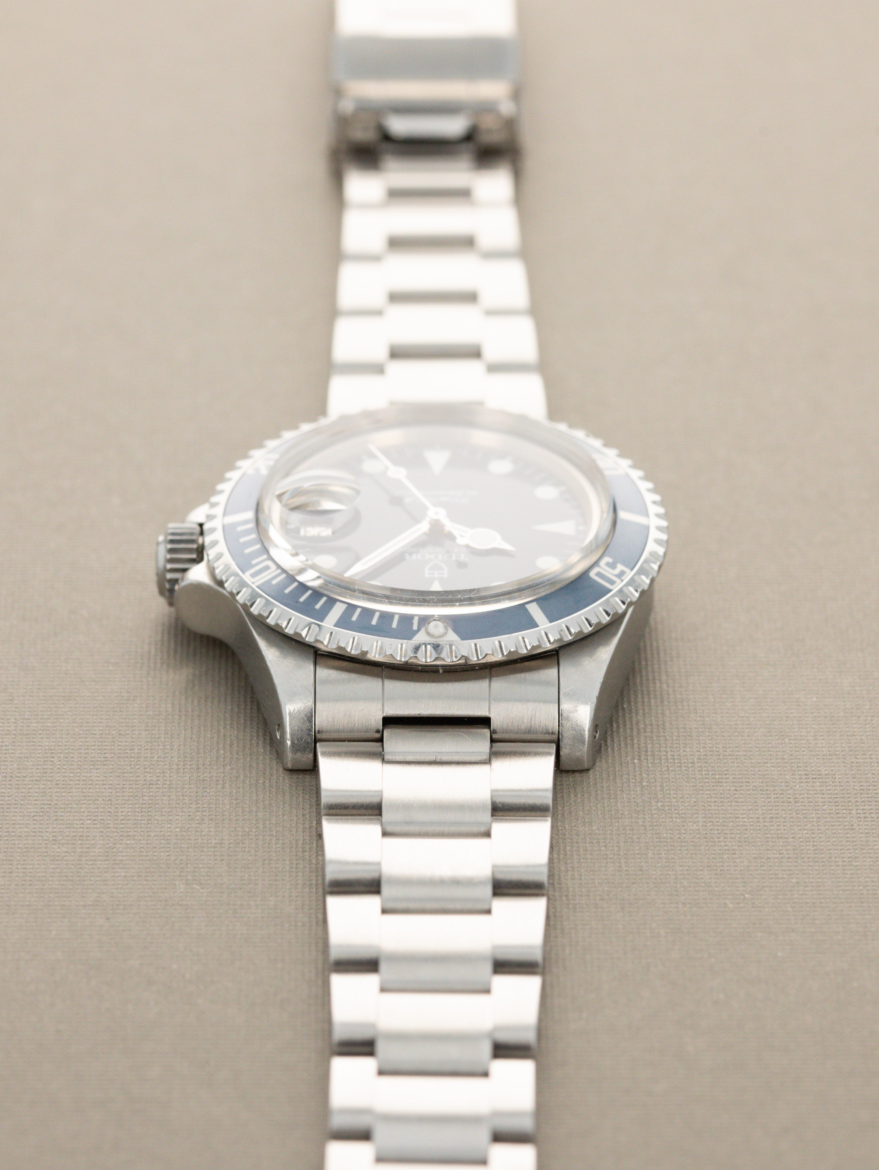 Tudor Submariner Date Ref. 76100 'Lollipop' - Blue Dial Unpolished W/ Box & Papers