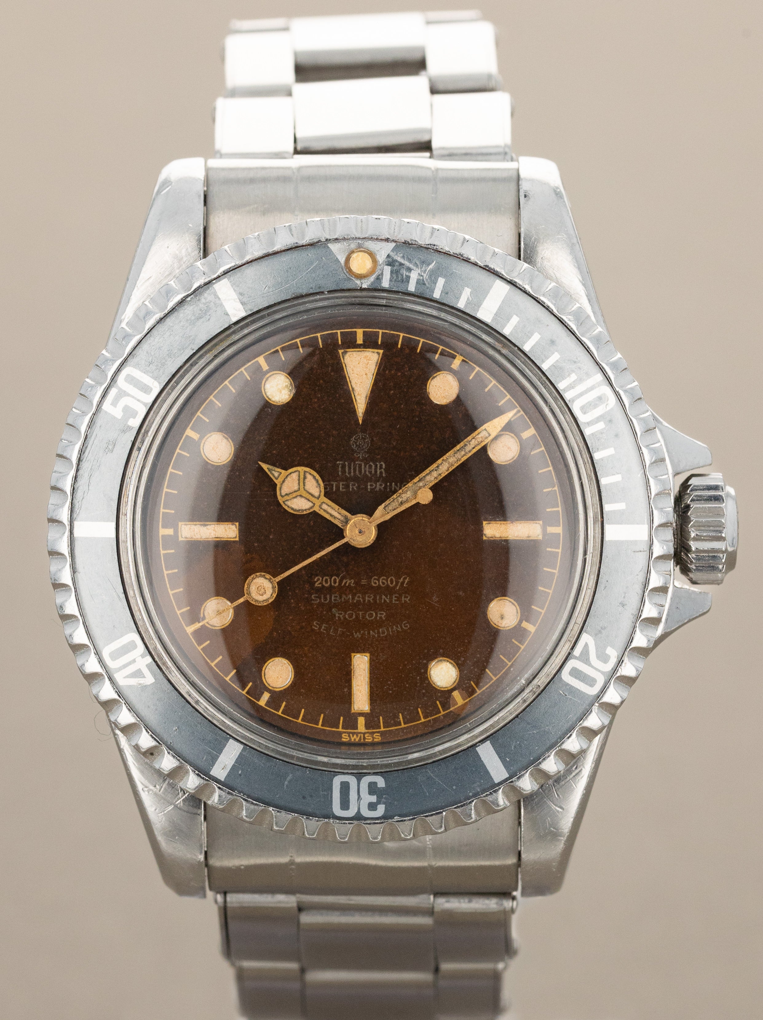 Tudor Submariner Ref. 7928 'PCG' - Gilt 'Tropical' Dial Faded Bezel