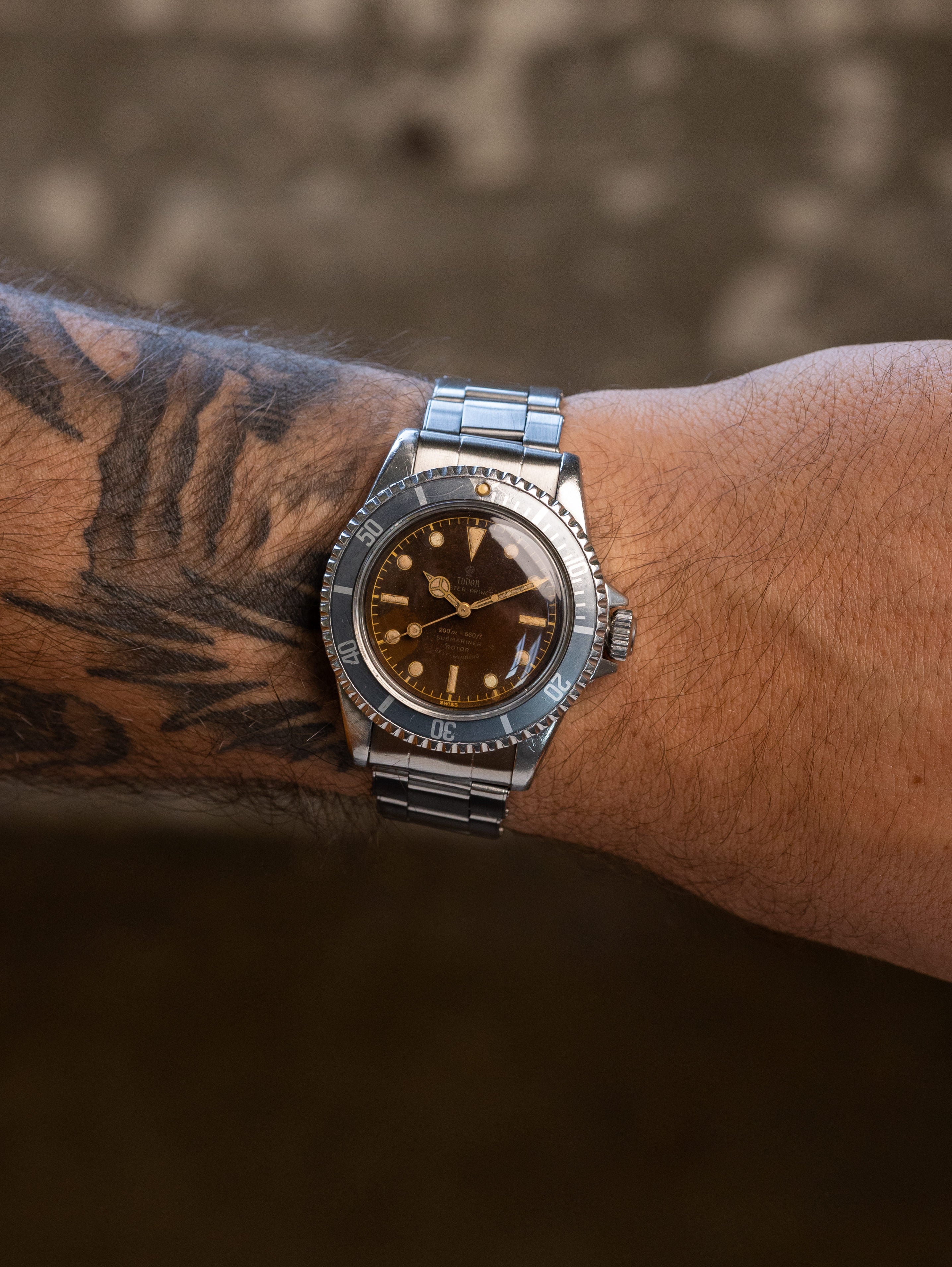 Tudor Submariner Ref. 7928 'PCG' - Gilt 'Tropical' Dial Faded Bezel