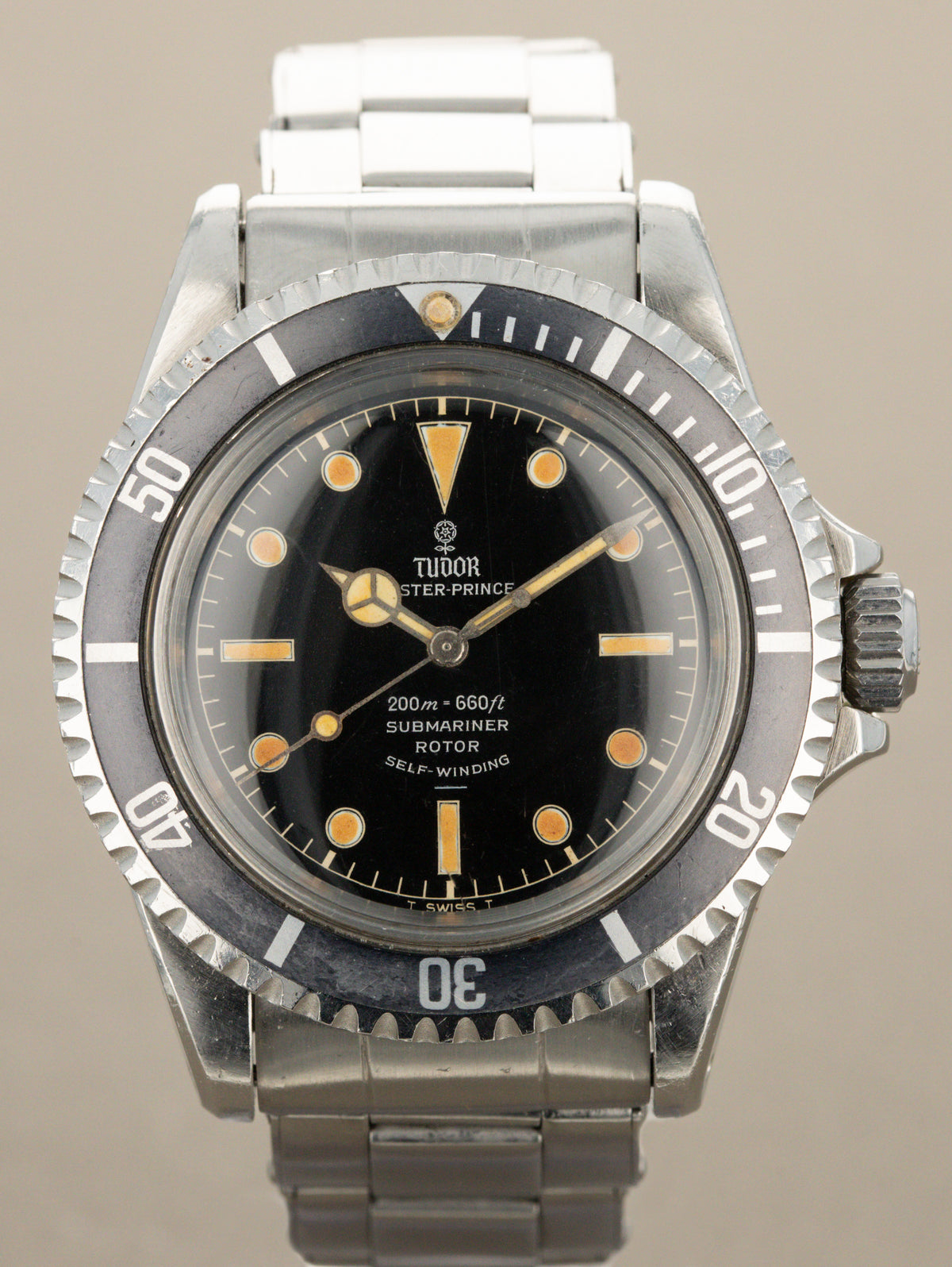 Tudor Submariner Ref. 7928 - Gilt 'Underline' Dial Unpolished W/ Box & Papers