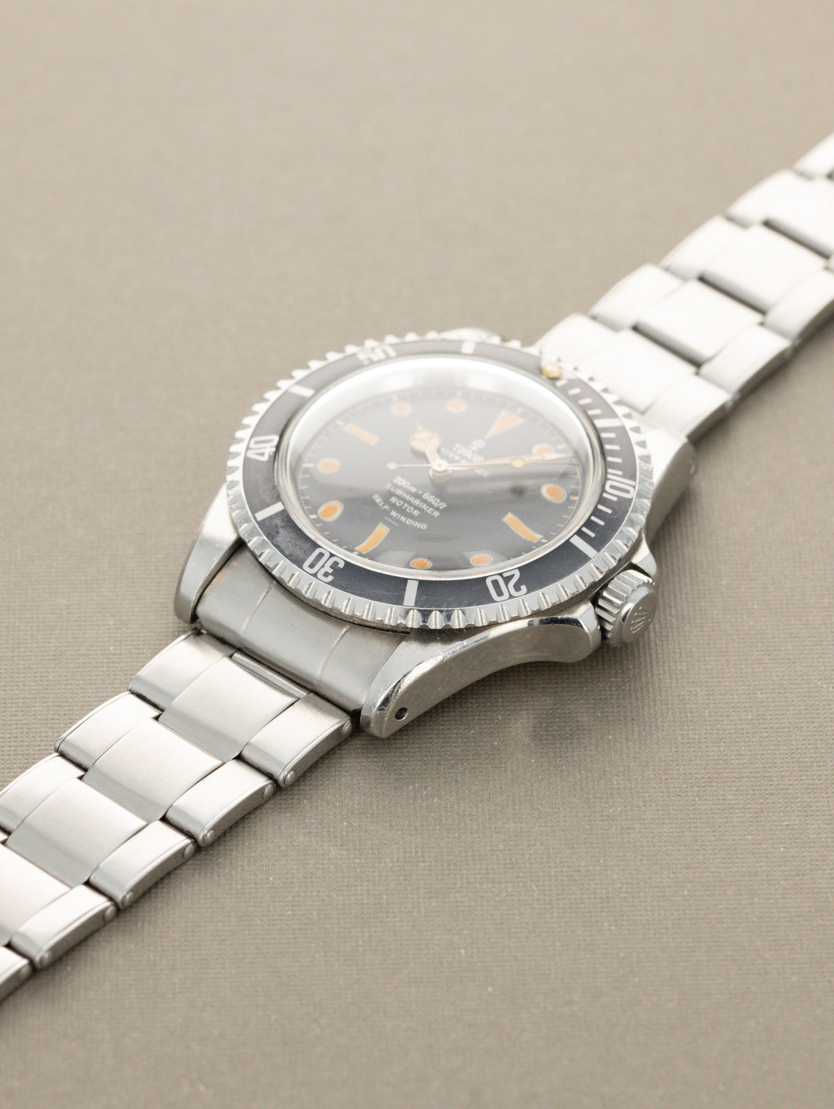 Tudor Submariner Ref. 7928 - Gilt 'Underline' Dial Unpolished W/ Box & Papers