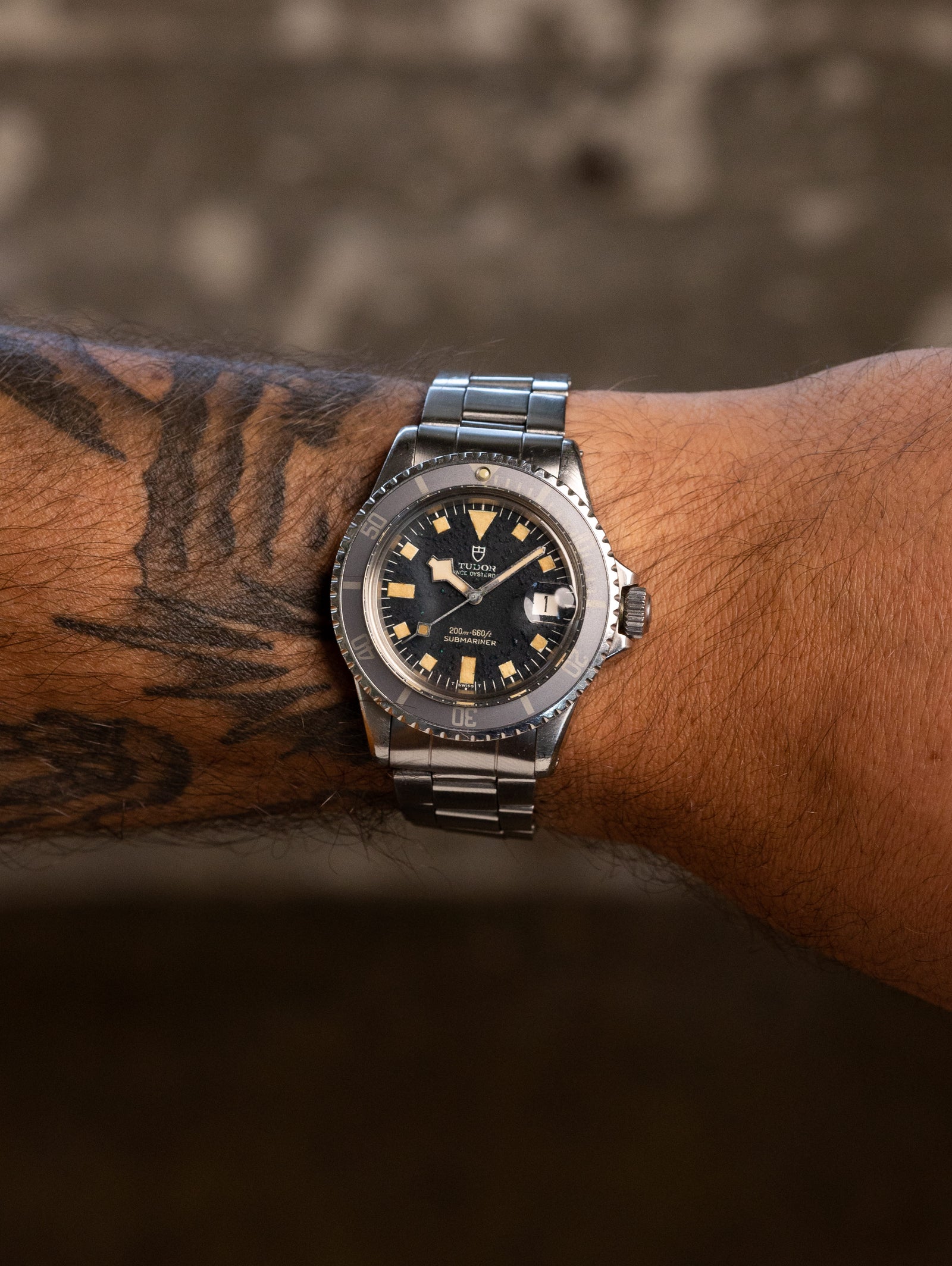 Tudor Submariner Ref. 9411/0 - Blue 'Snowflake' Patina Dial Unpolished