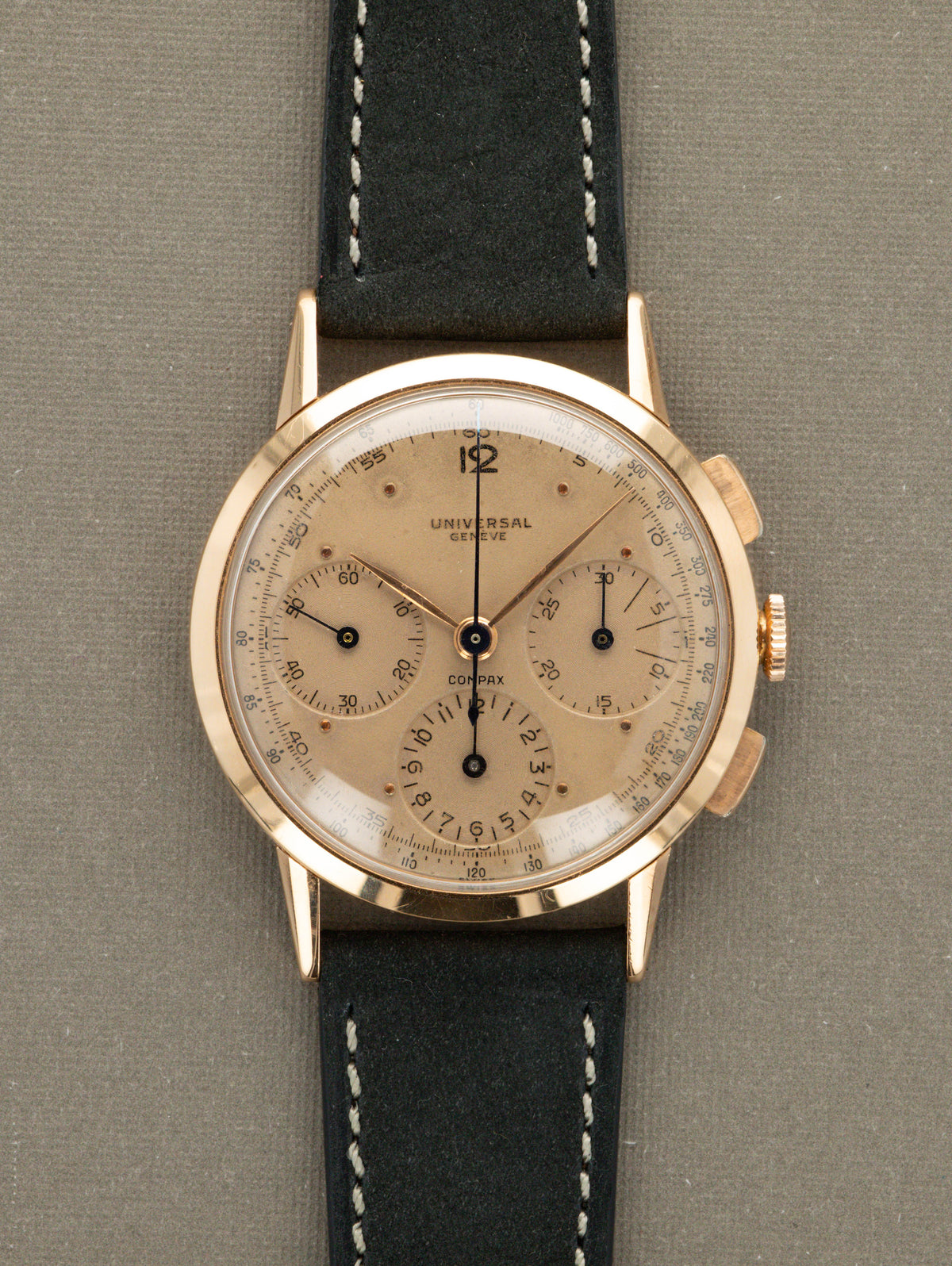 Universal Genève Compax Ref. 12558 - Patinated Pink Dial