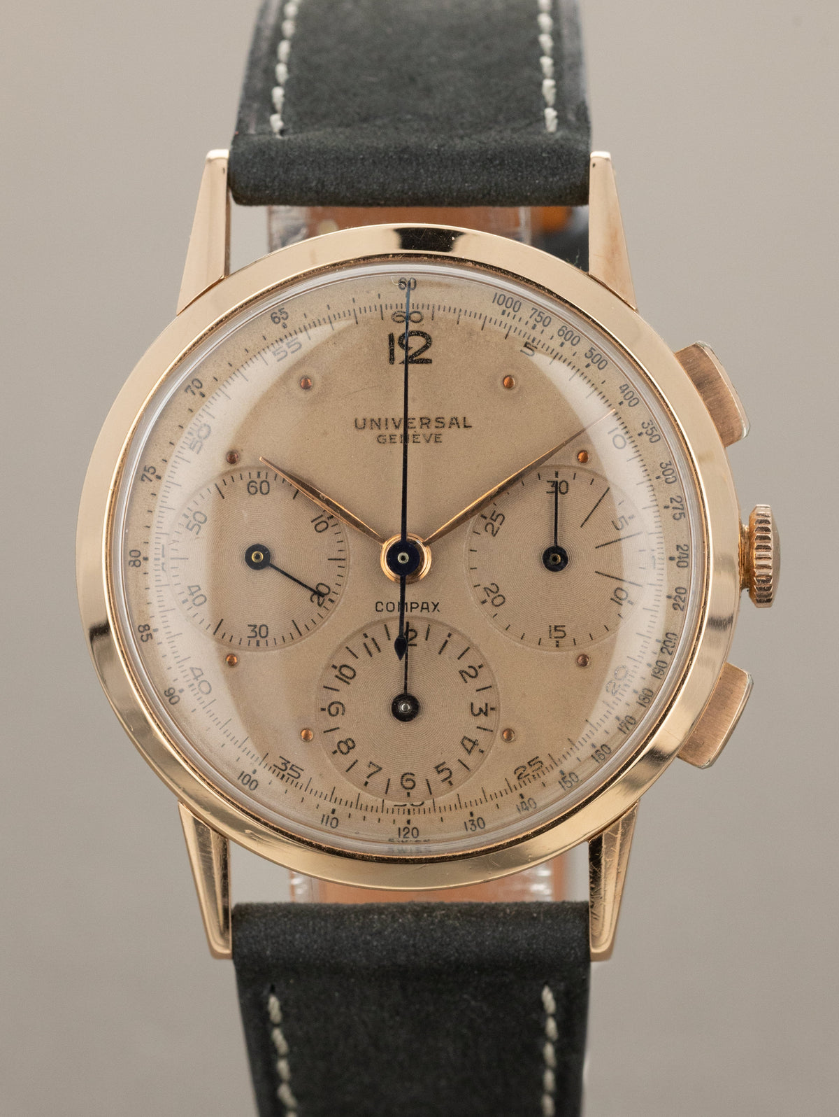 Universal Genève Compax Ref. 12558 - Patinated Pink Dial