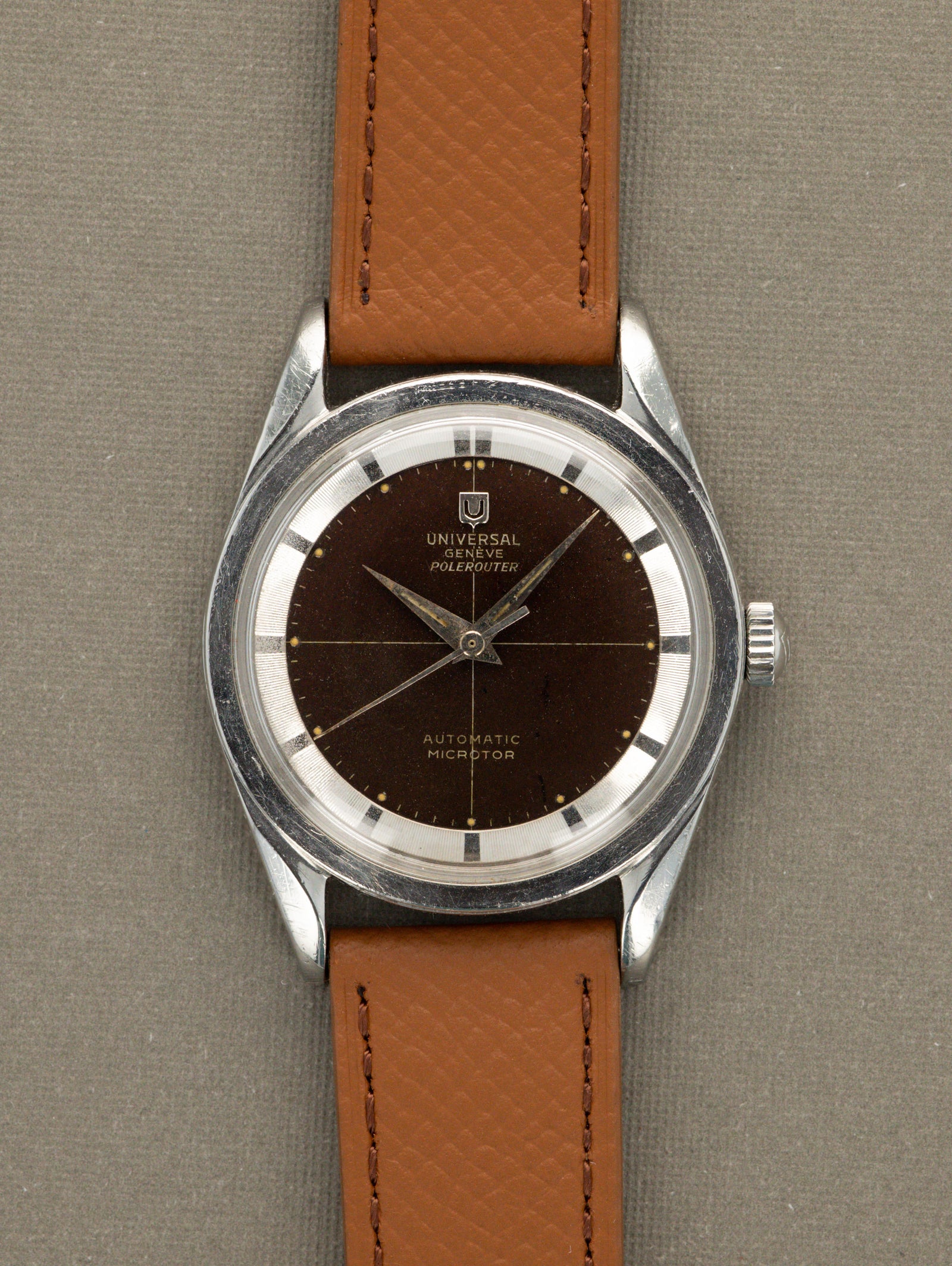 Universal Genève Polerouter Ref. 20357/1 - Gilt 'Tropical' Dial Unpolished