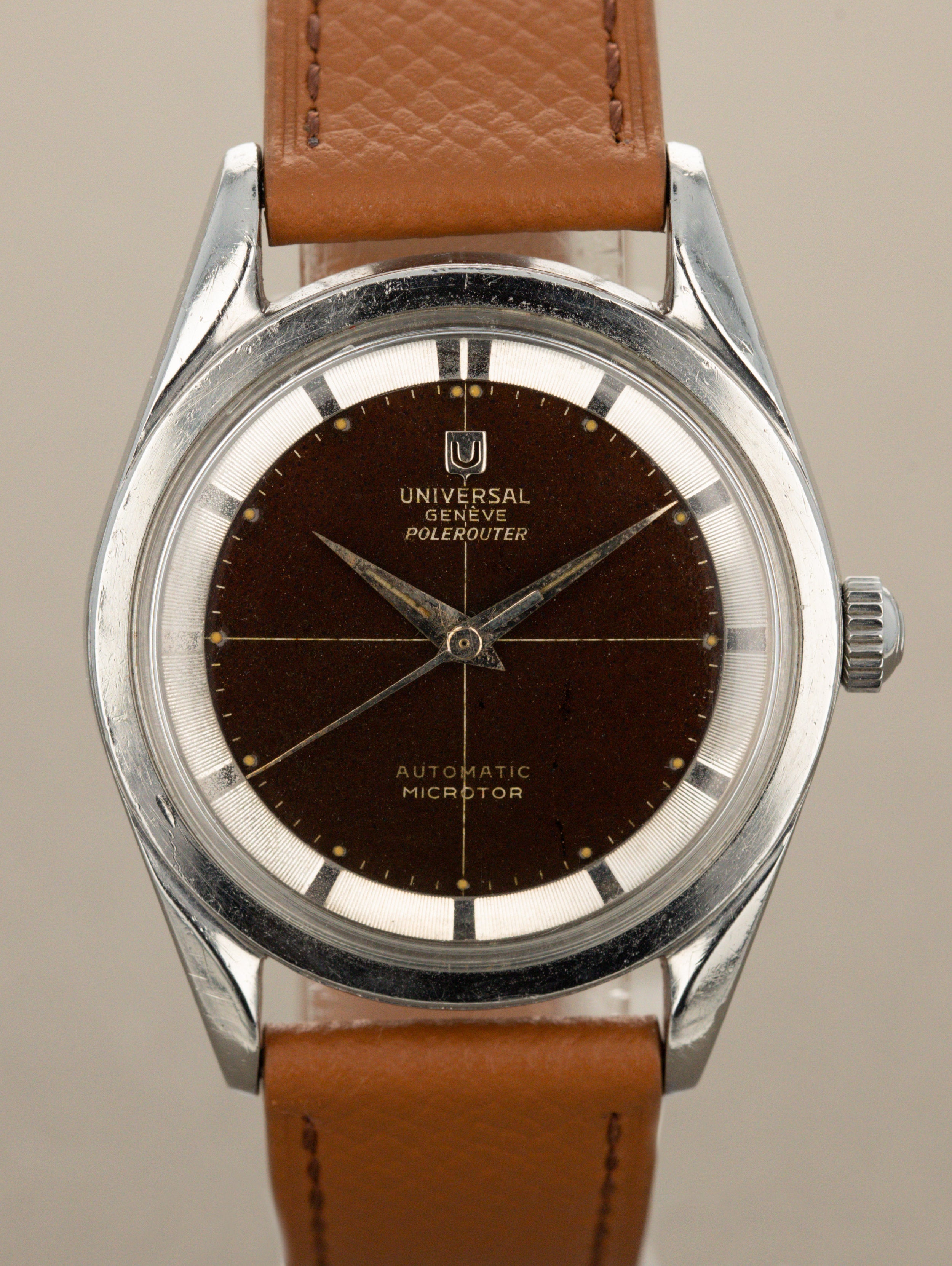 Universal Genève Polerouter Ref. 20357/1 - Gilt 'Tropical' Dial Unpolished
