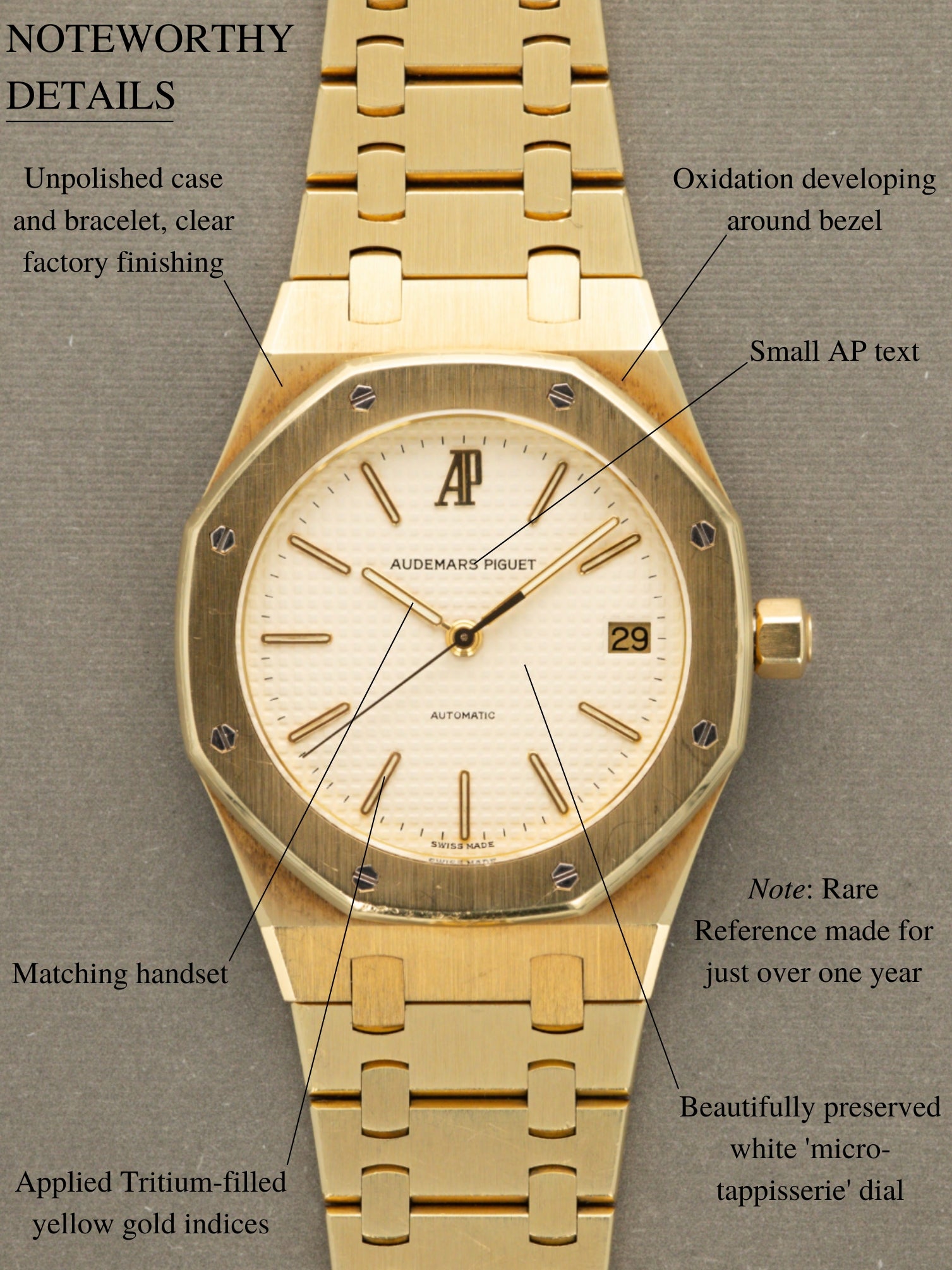 Audemars Piguet Royal Oak Ref. 14700BA - 'Mid-Size' / 'Mini Jumbo' W/ Booklet & Papers