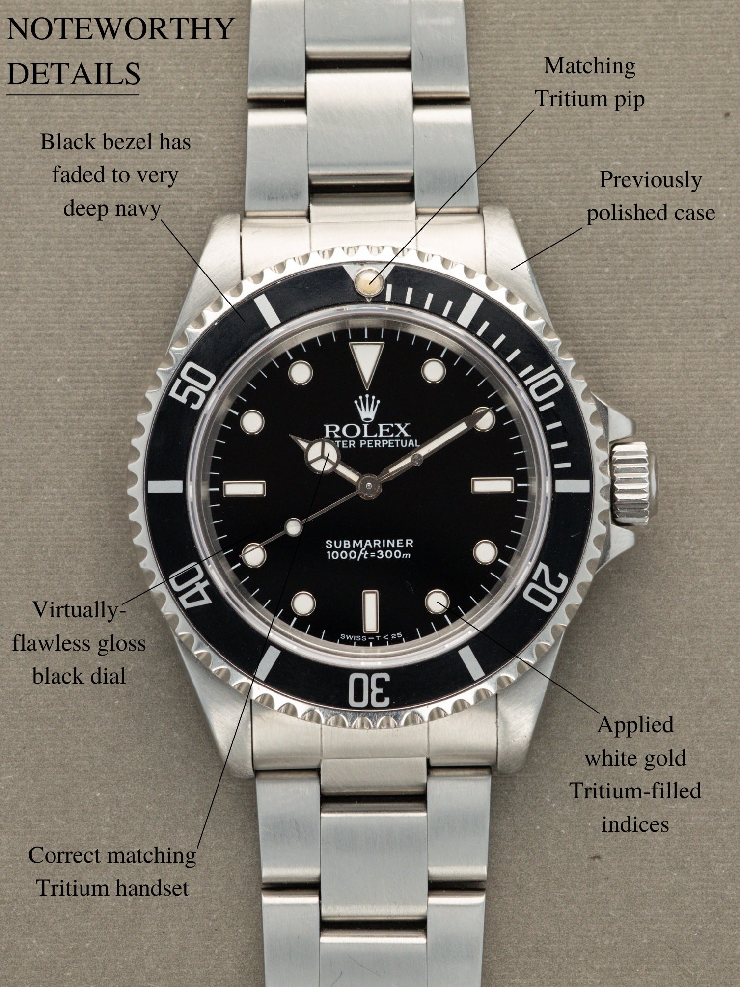 Rolex Submariner Ref. 14060 - Tritium Dial