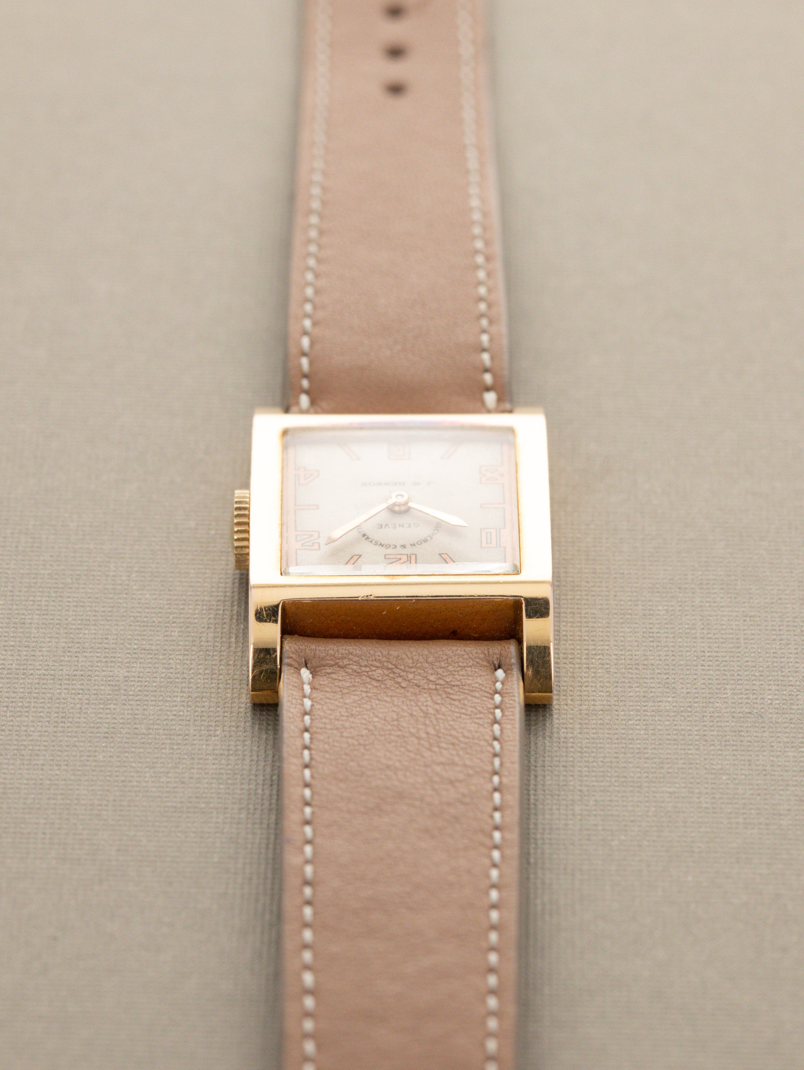 Vacheron Constantin Rose Gold 'Tank' - Silver 'J.W. Benson' Dial