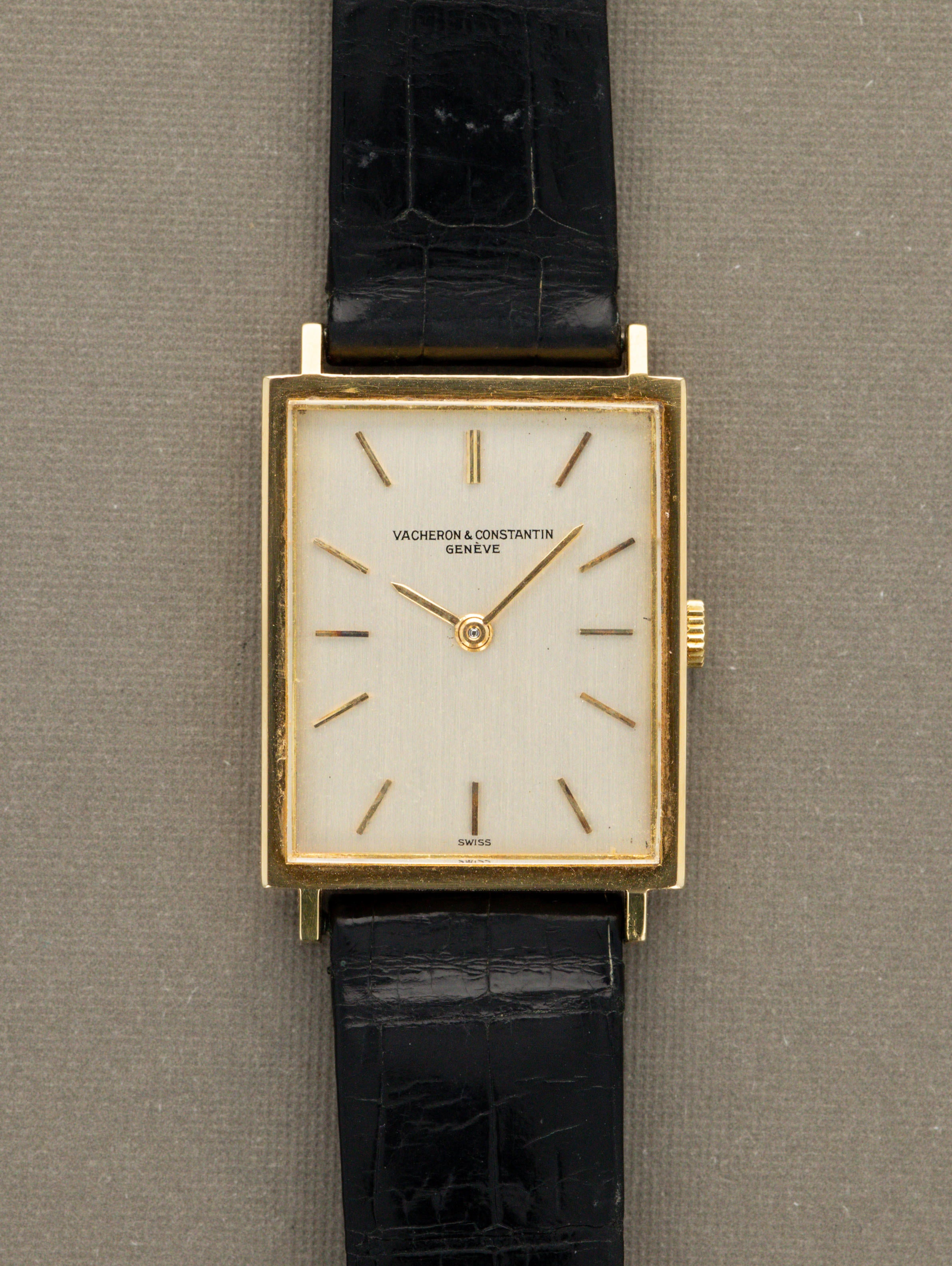 Vacheron Constantin Rectangular Dress Watch Ref. 7139 - 'Brushed' Silver Dial