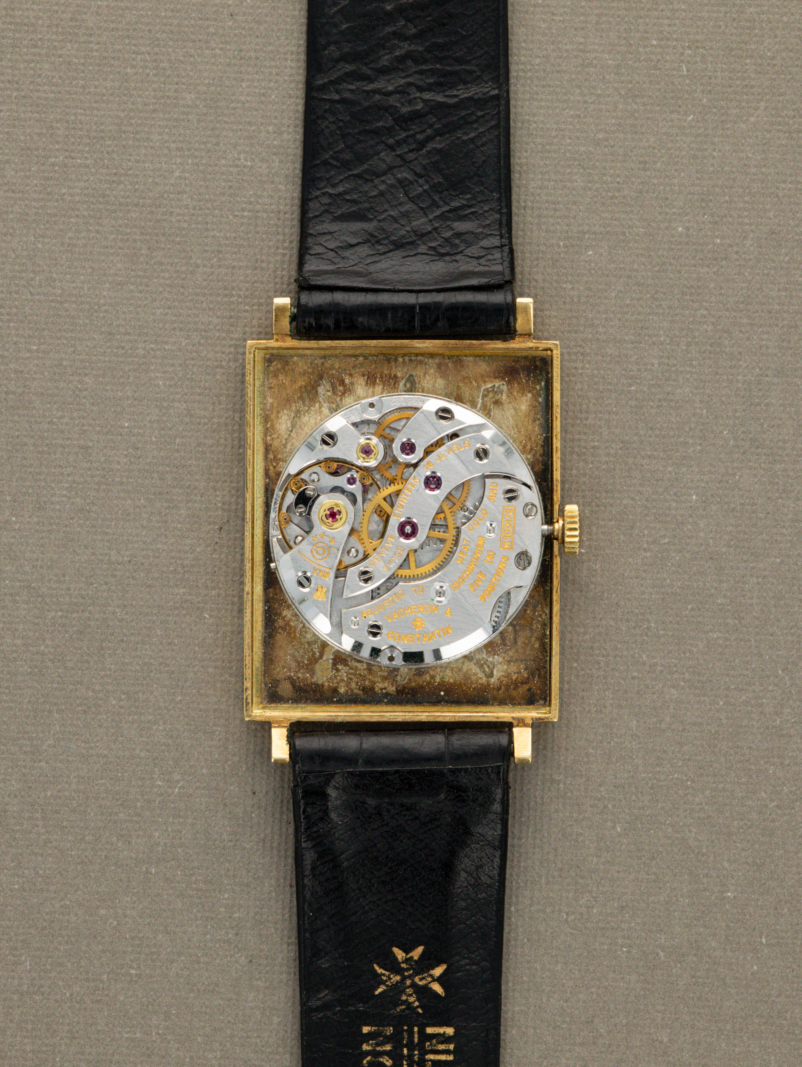 Vacheron Constantin Rectangular Dress Watch Ref. 7139 - 'Brushed' Silver Dial