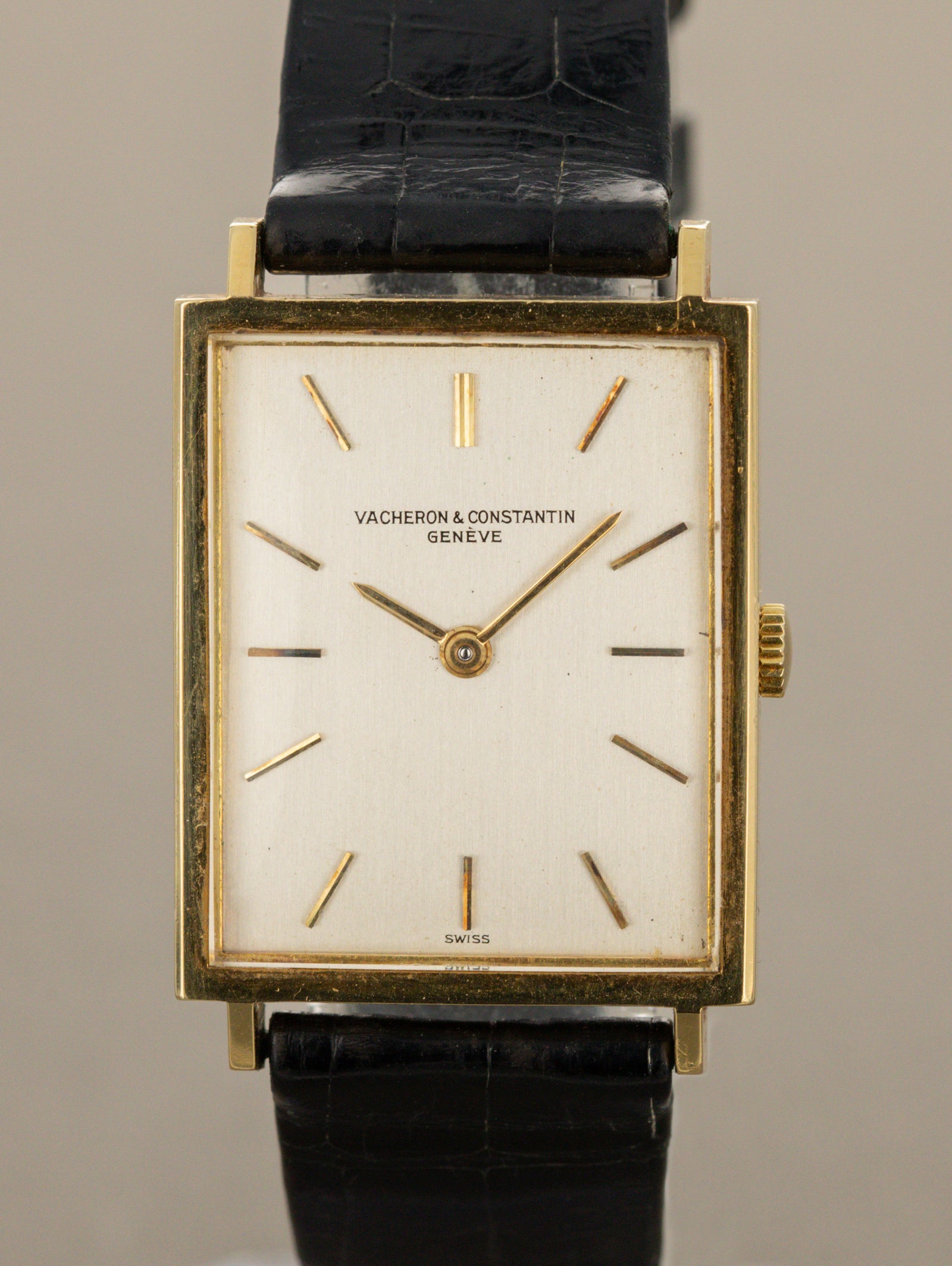 Vacheron Constantin Rectangular Dress Watch Ref. 7139 - 'Brushed' Silver Dial