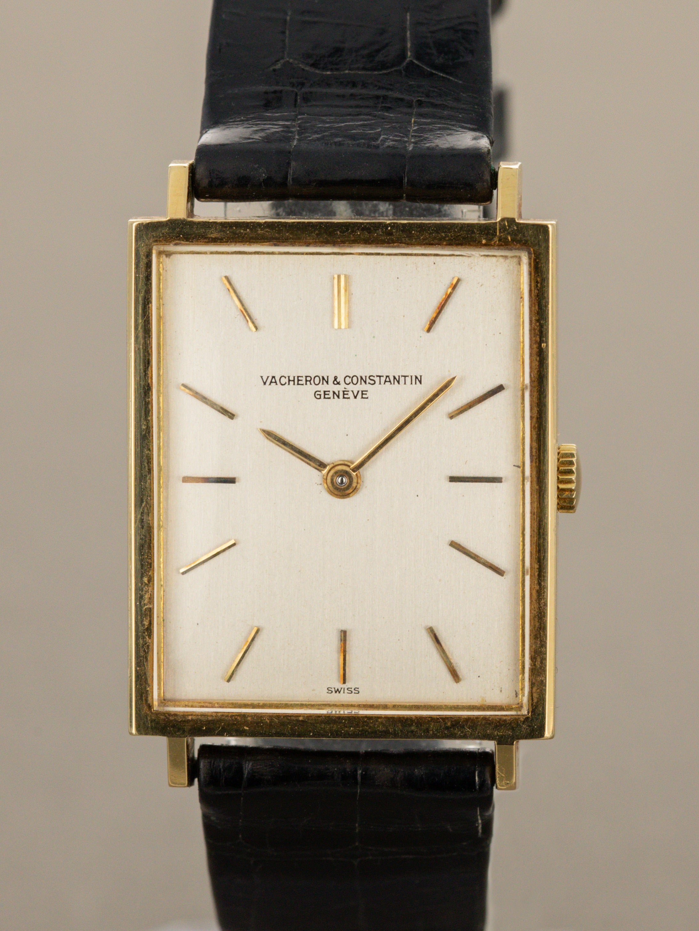 Vacheron Constantin Rectangular Dress Watch Ref. 7139 - 'Brushed' Silver Dial