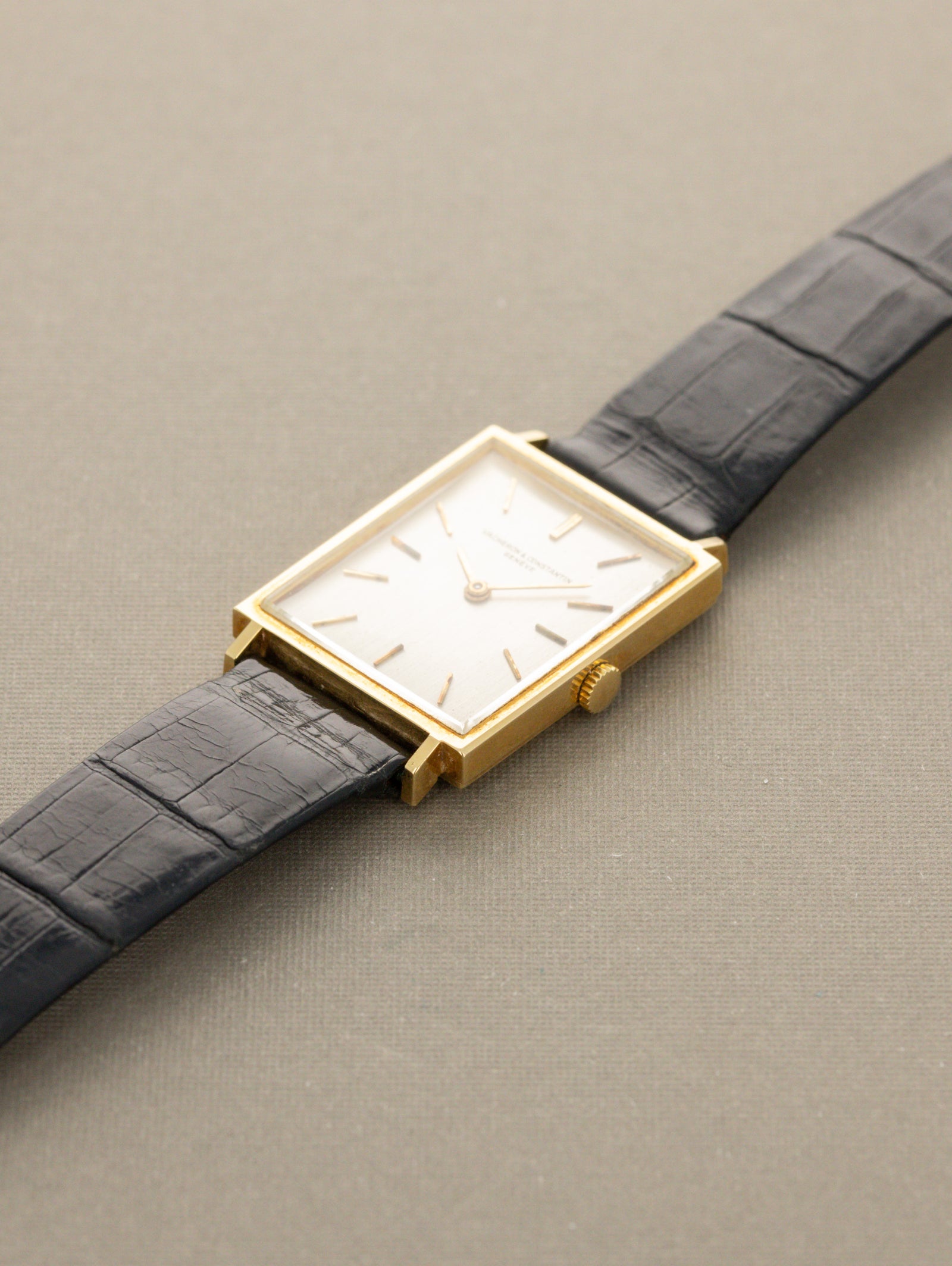 Vacheron Constantin Rectangular Dress Watch Ref. 7139 - 'Brushed' Silver Dial