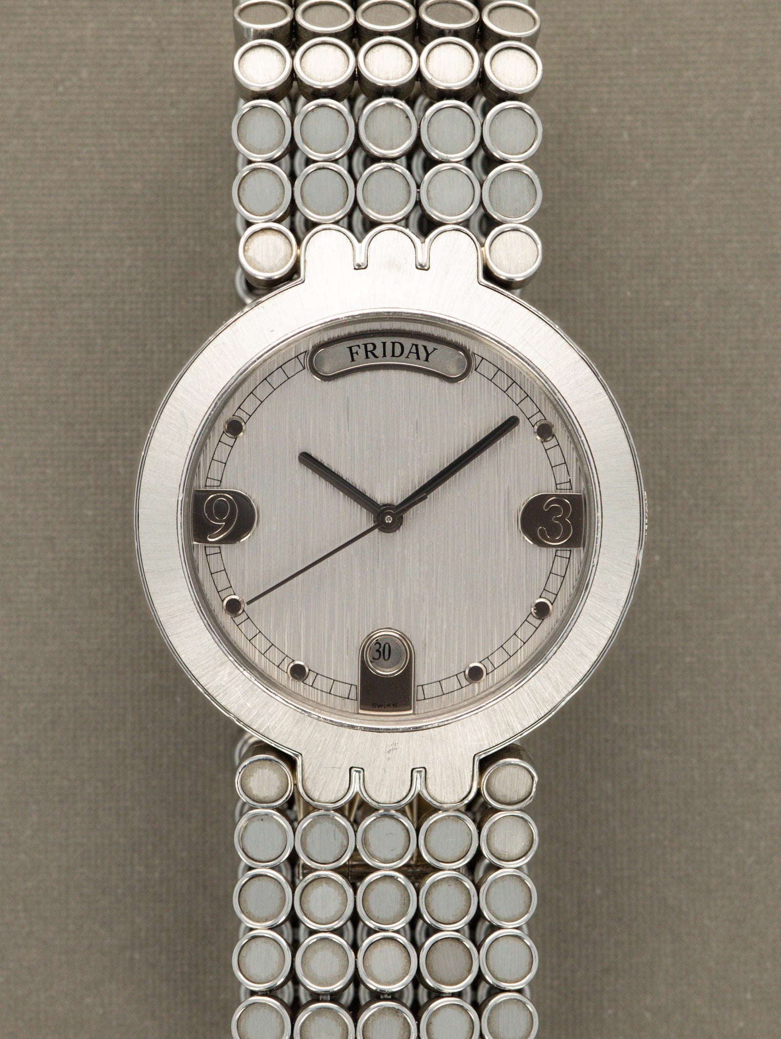 Harry Winston Premier Day-Date Platinum - 'Brushed' Silver Dial Unpolished