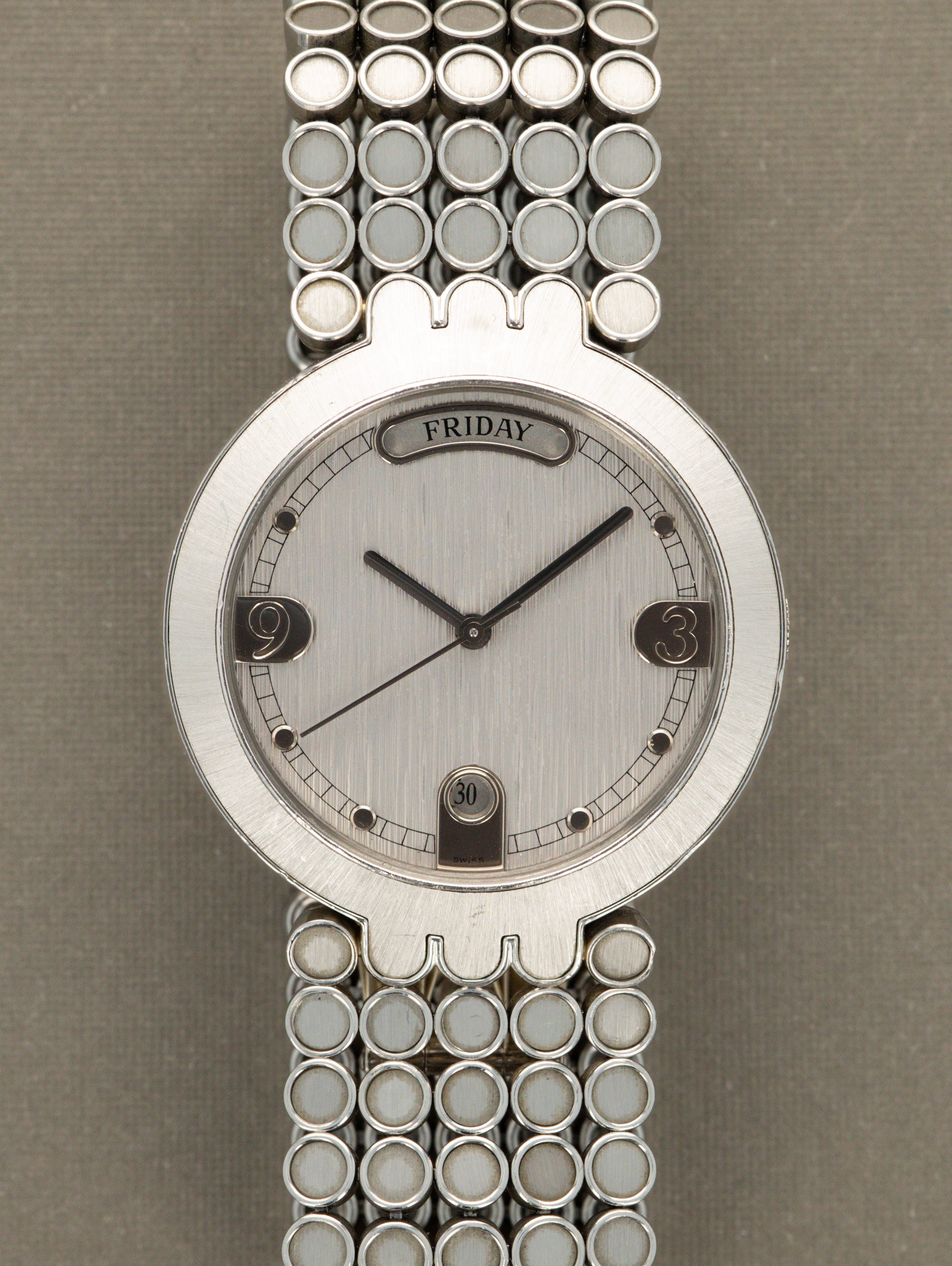 Harry Winston Premier Day-Date Platinum - 'Brushed' Silver Dial Unpolished
