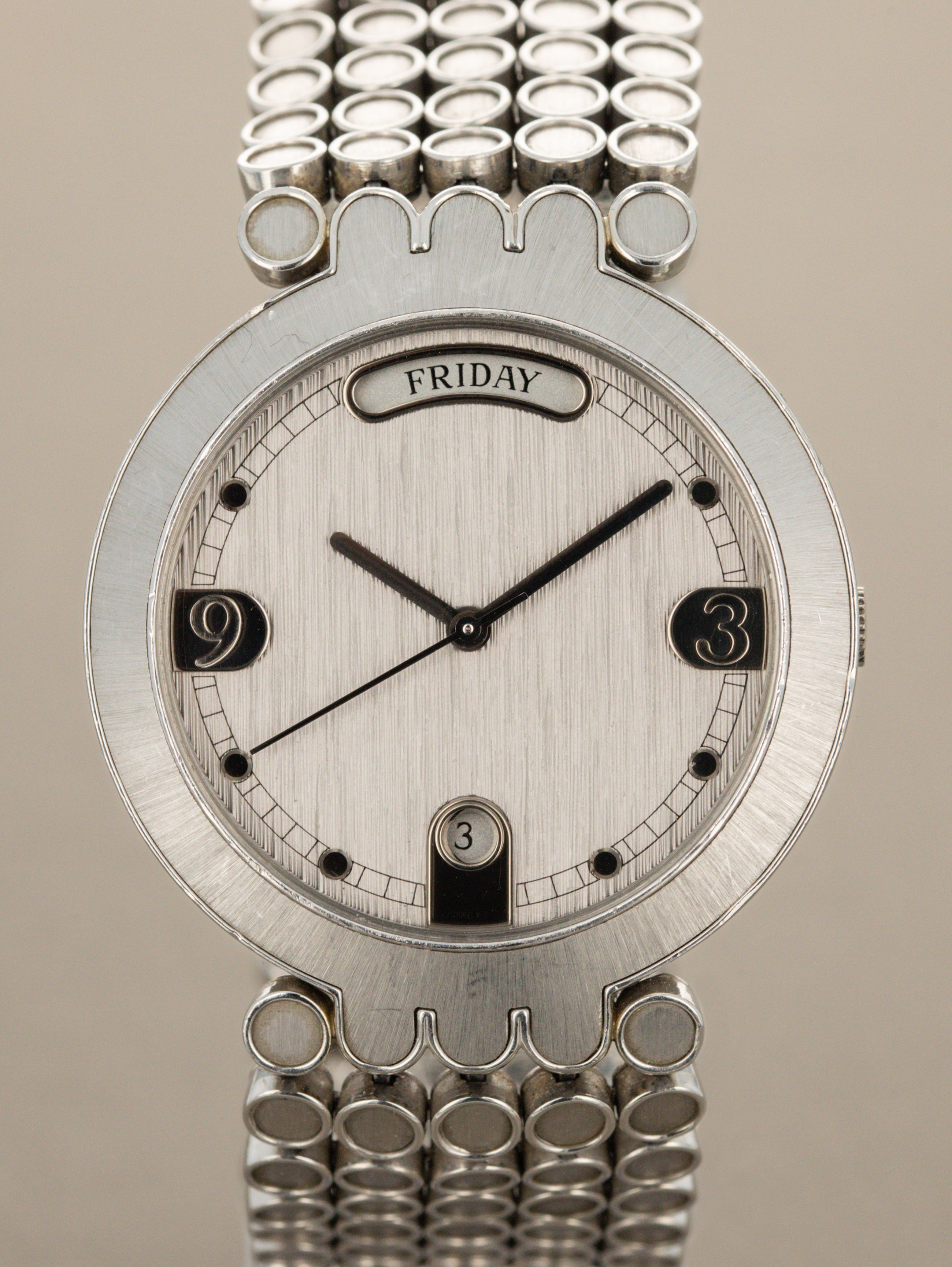 Harry Winston Premier Day-Date Platinum - 'Brushed' Silver Dial Unpolished