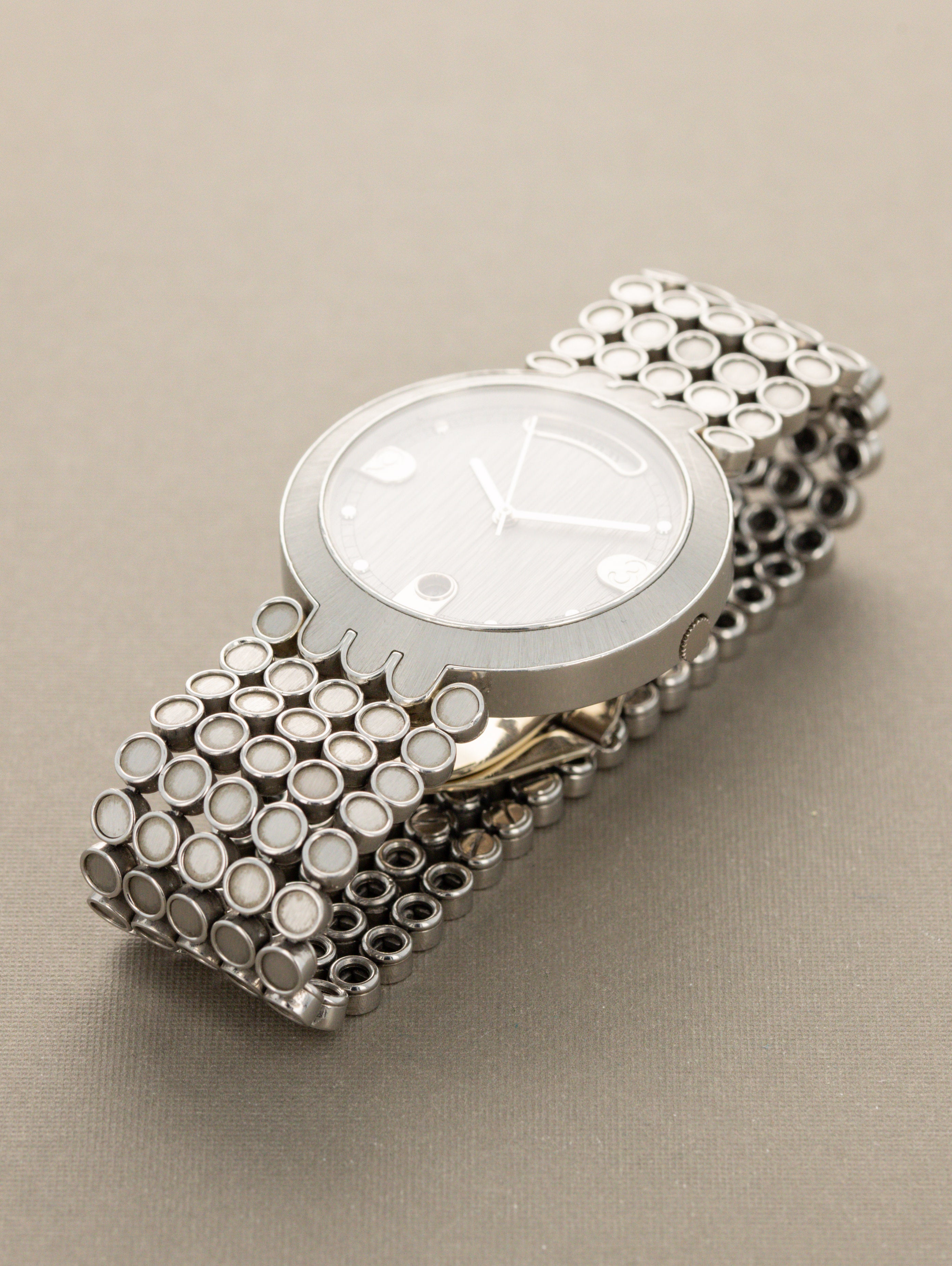 Harry Winston Premier Day-Date Platinum - 'Brushed' Silver Dial Unpolished