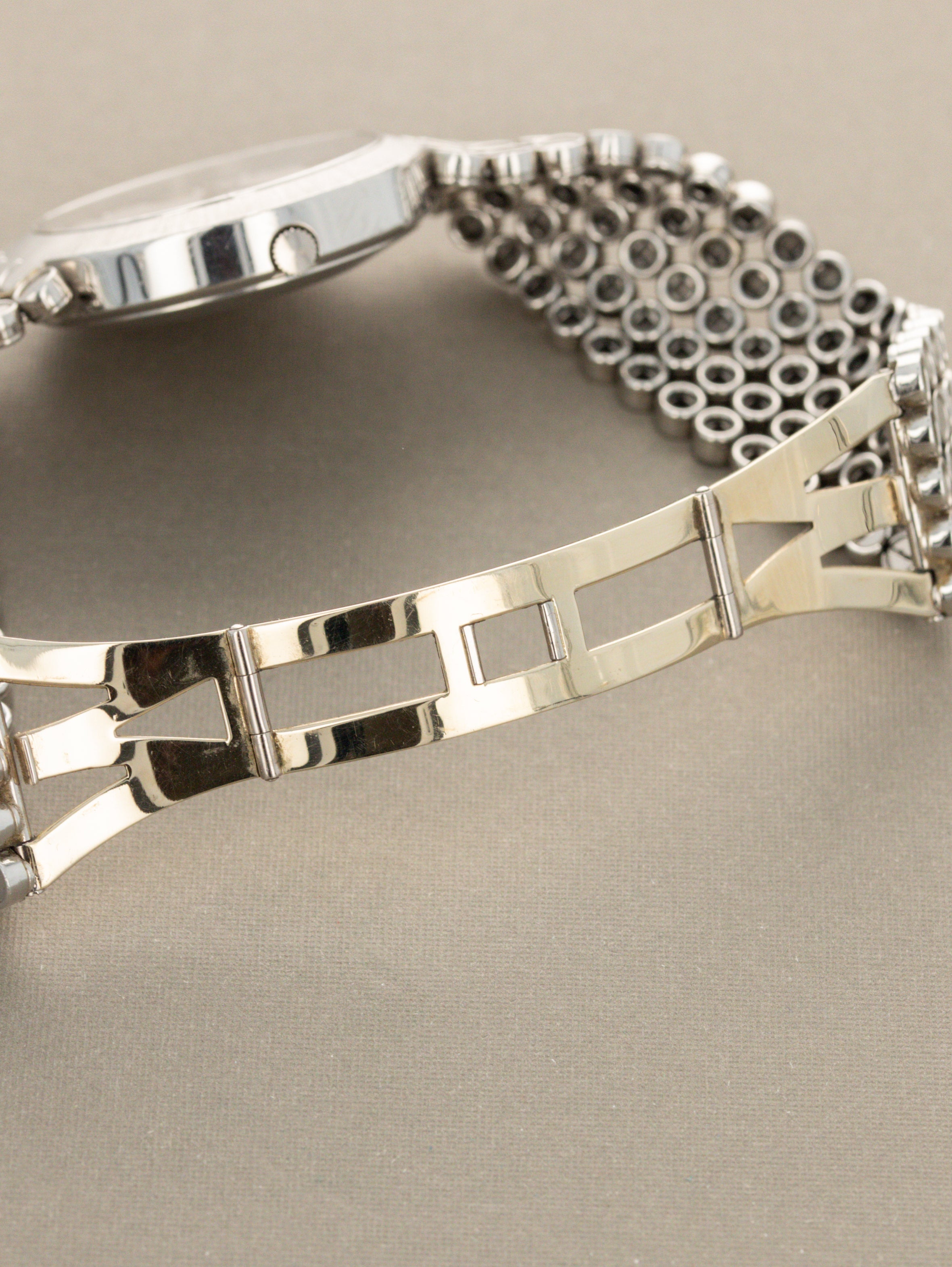 Harry Winston Premier Day-Date Platinum - 'Brushed' Silver Dial Unpolished