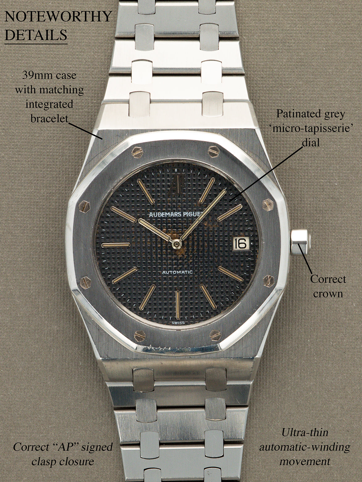Audemars Piguet Royal Oak Ref. 5402ST - 'Jumbo' Grey Patina Dial