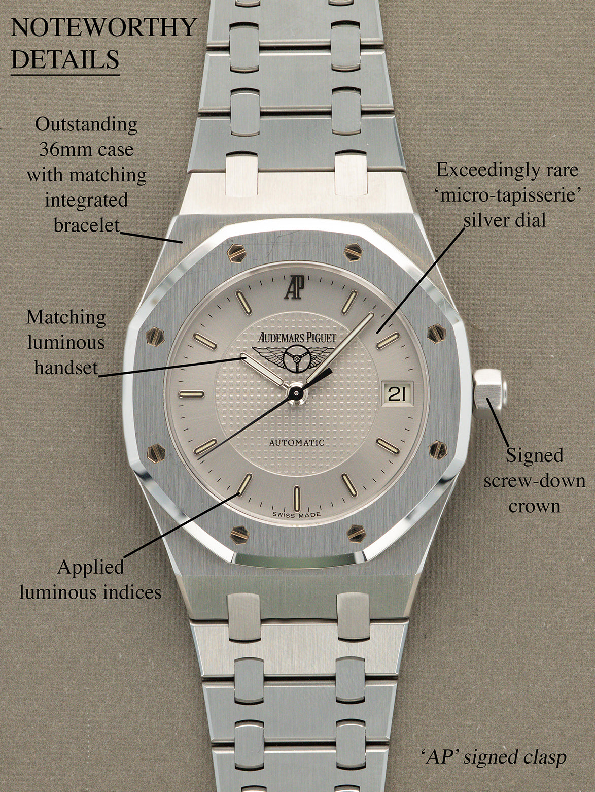 Audemars Piguet Royal Oak Ref. 15188ST - National Classic Tour First Edition Unpolished