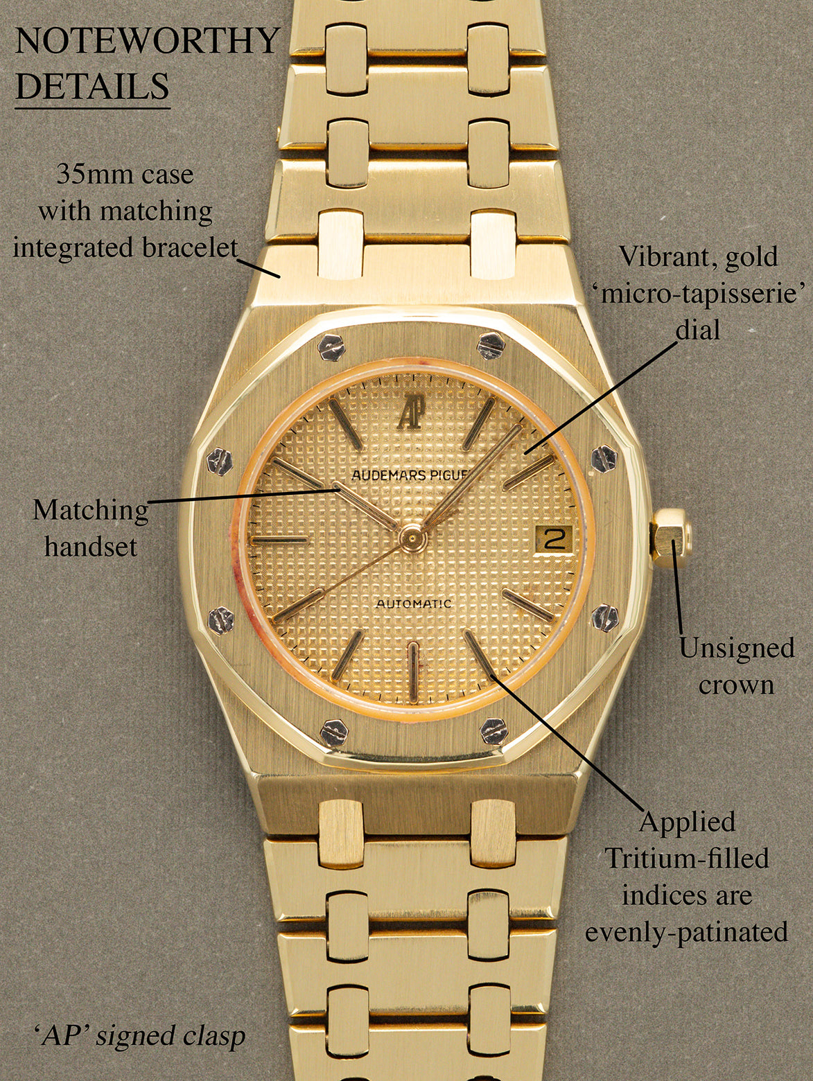 Audemars Piguet Royal Oak Ref. 4100BA - 'Midsize' Champagne Dial