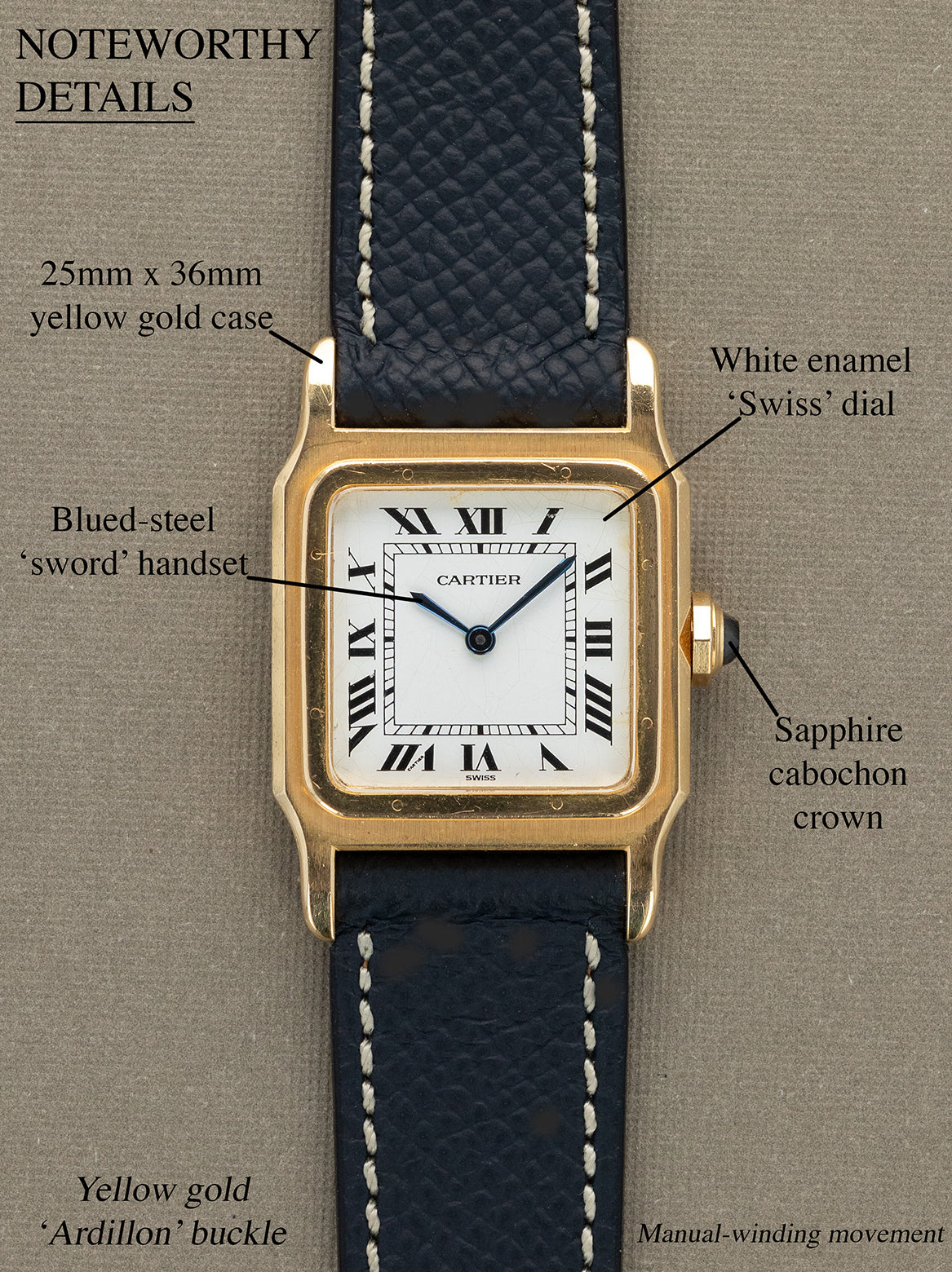 Cartier Santos Dumont Ref. 78097 - White 'Swiss' Dial Unpolished