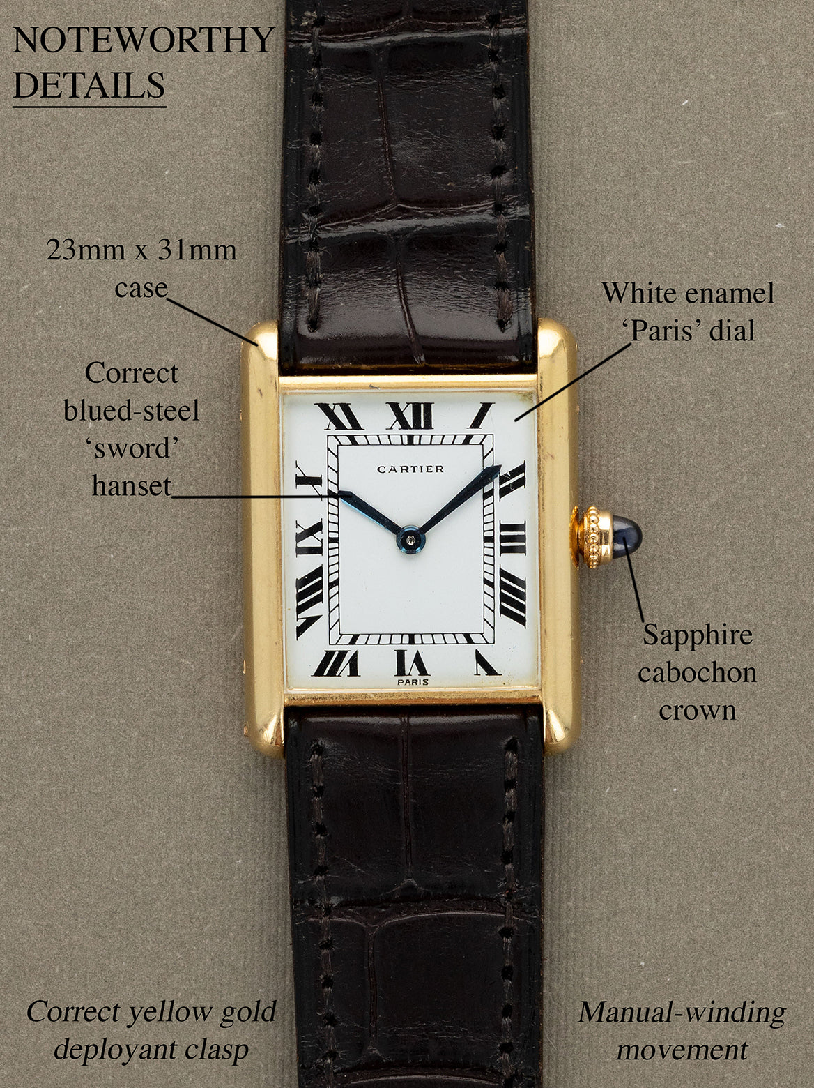 Cartier Tank Louis - 'Paris' Dial Unpolished