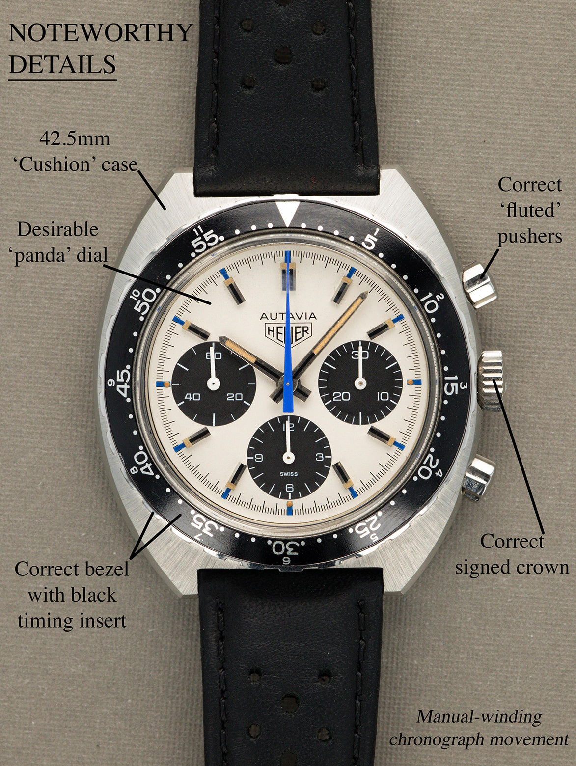 Heuer Autavia Ref. 73663 - 'Jo Siffert Colors'