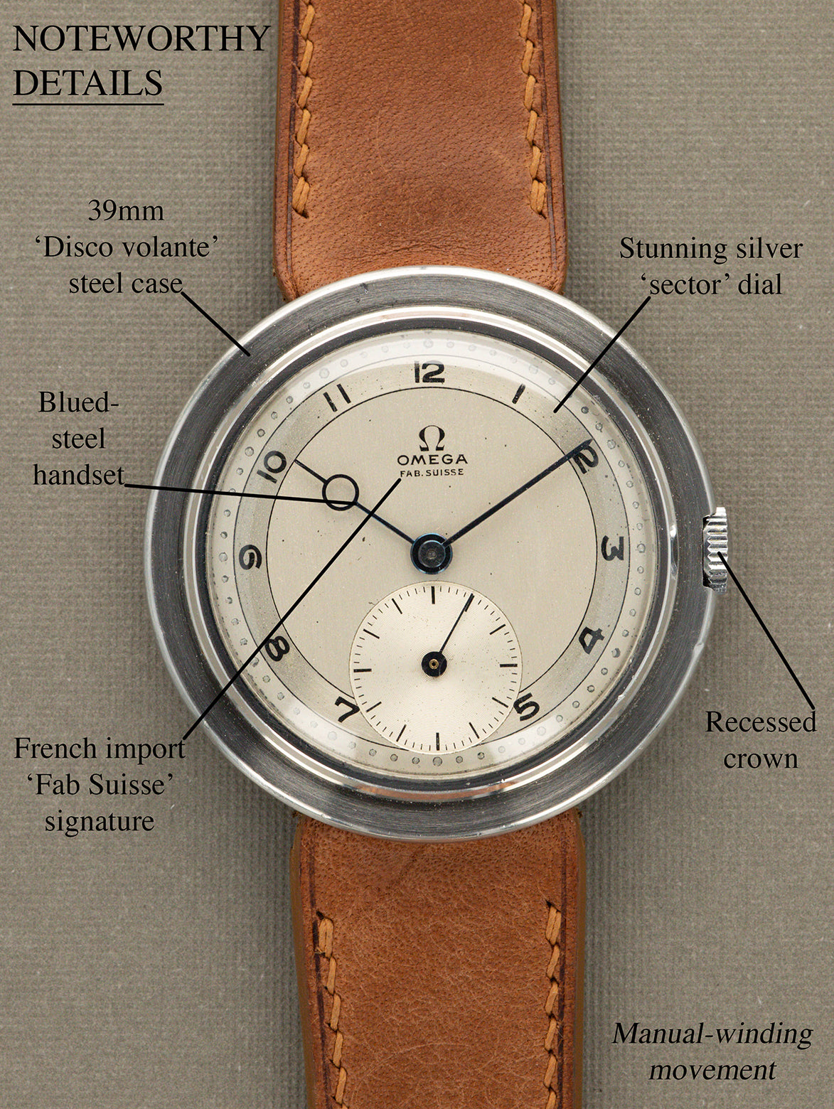 Omega Disco Volante Ref. CK2013 'UFO' - Silver 'Sector' Dial