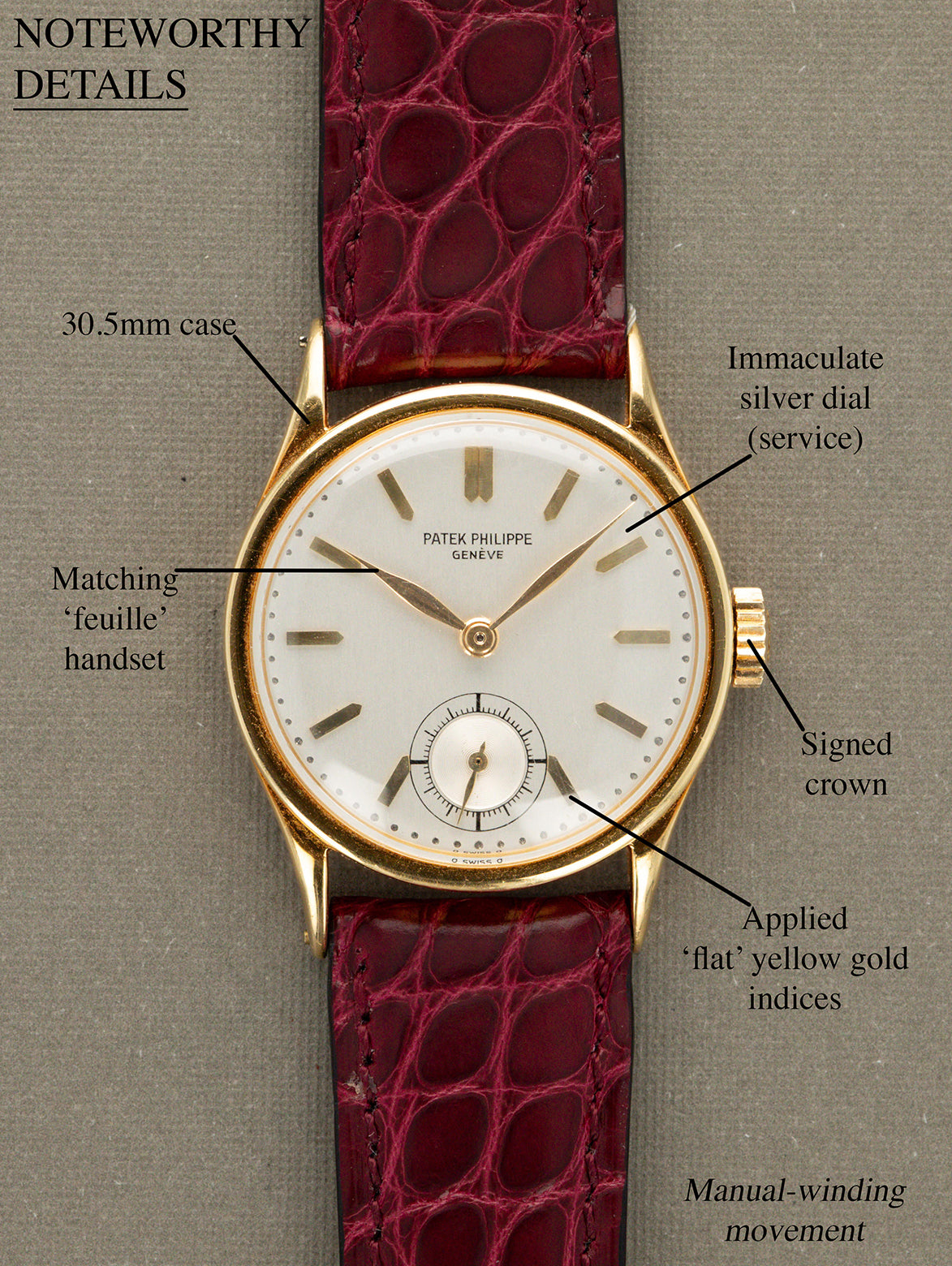 Patek Philippe Calatrava Ref. 96 - Silver 'Sigma' Dial