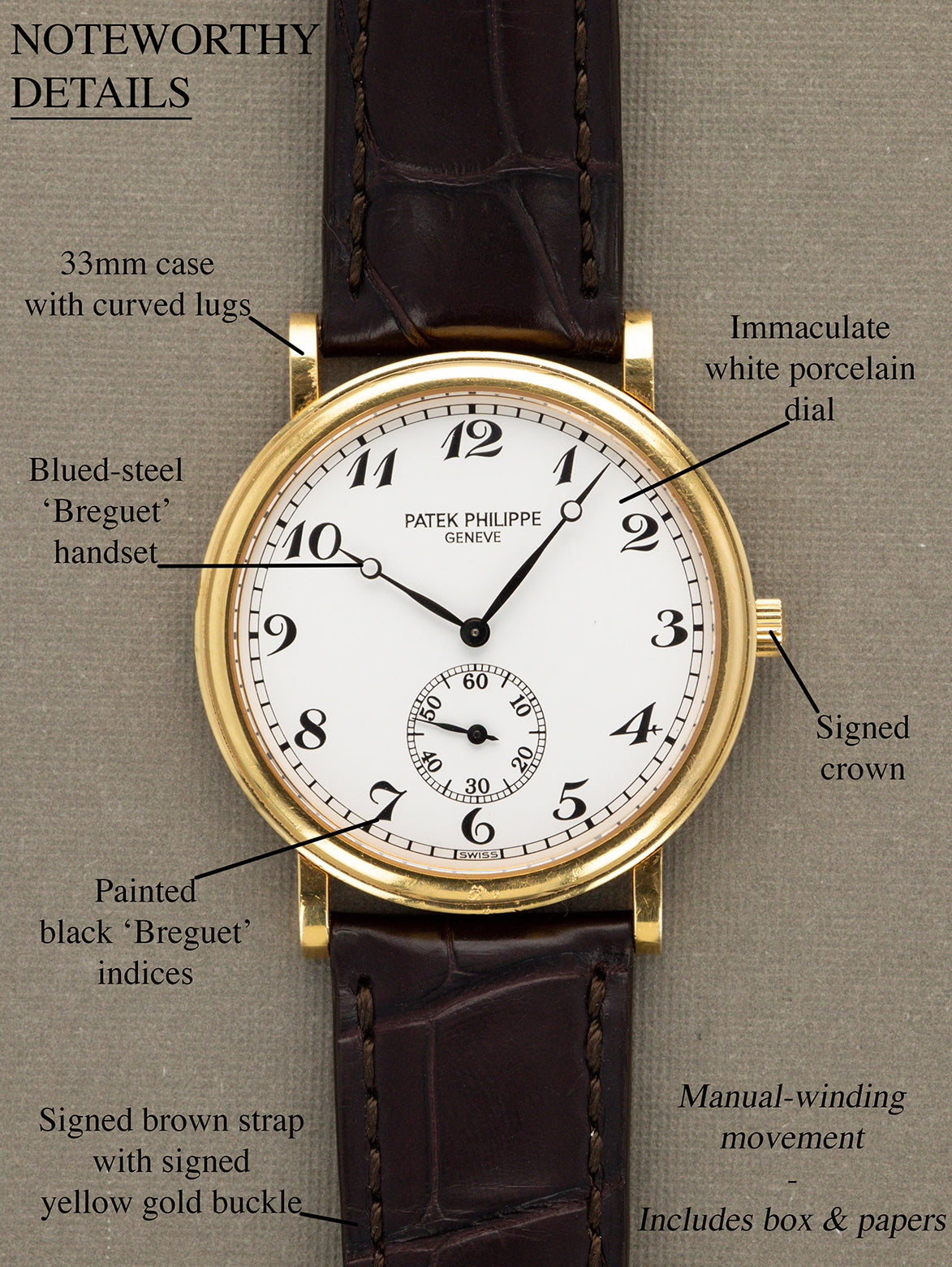 Patek Philippe Calatrava Ref. 5022J - White Porcelain 'Breguet' Dial w/ Box & Papers