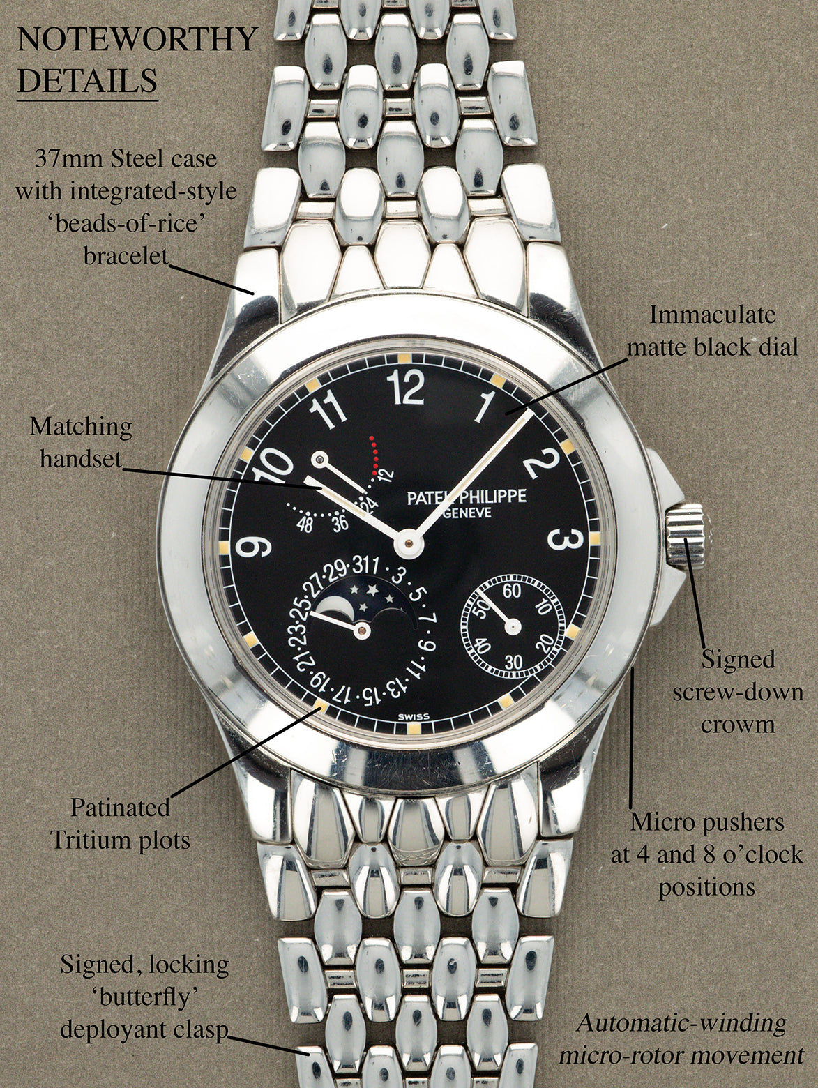 Patek Philippe Neptune Ref. 5085A - Black Tritium Dial