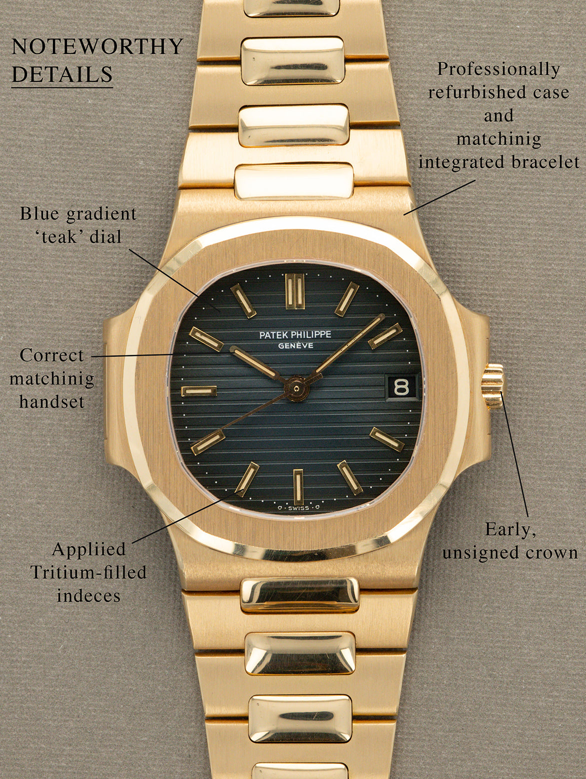 Patek Philippe Nautilus 'Midsize' Ref. 3800/1J - Blue 'Sigma' Dial