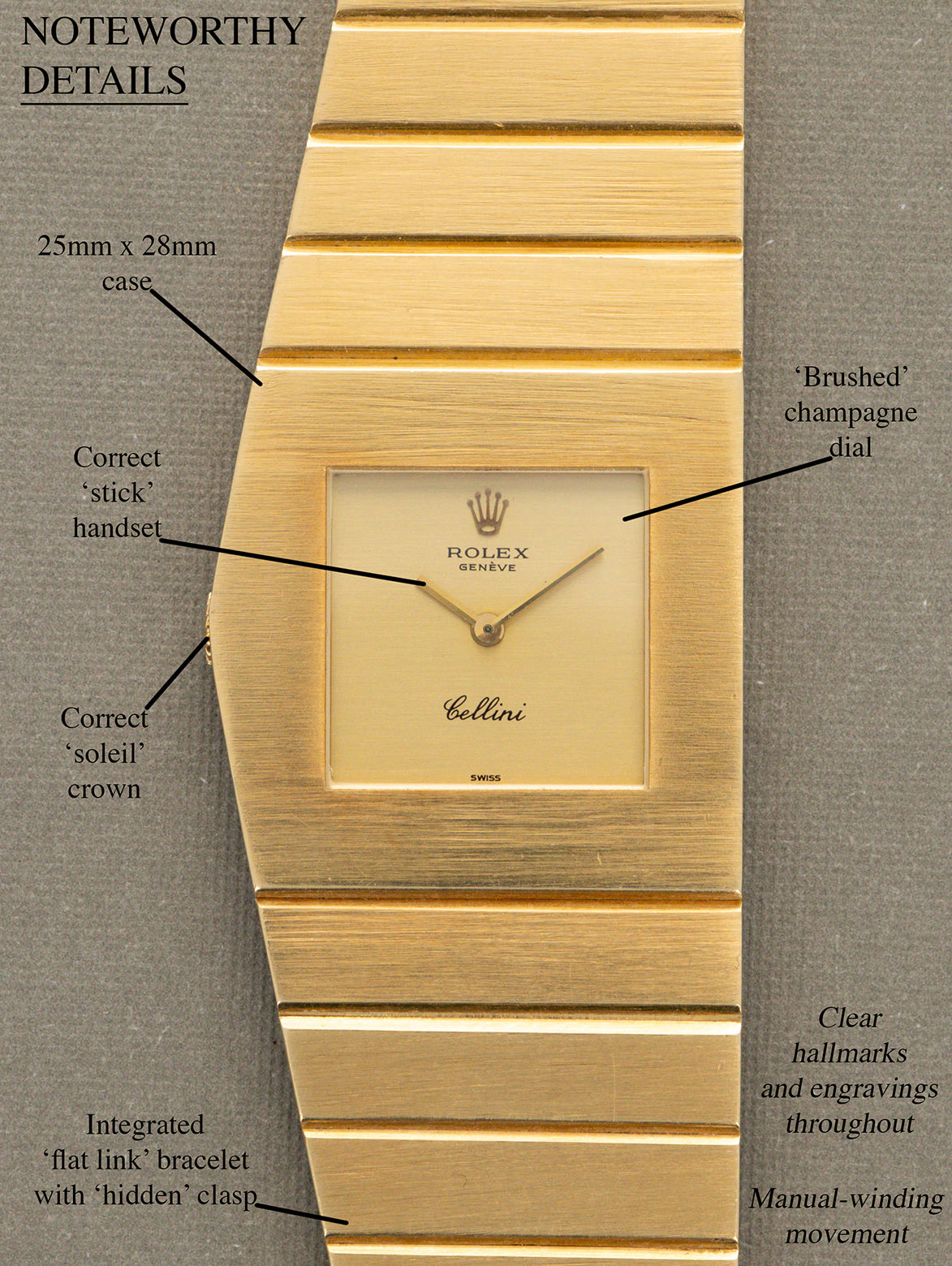 Rolex King Midas Ref. 4315 - 'Brushed' Champagne Dial W/ Hangtag