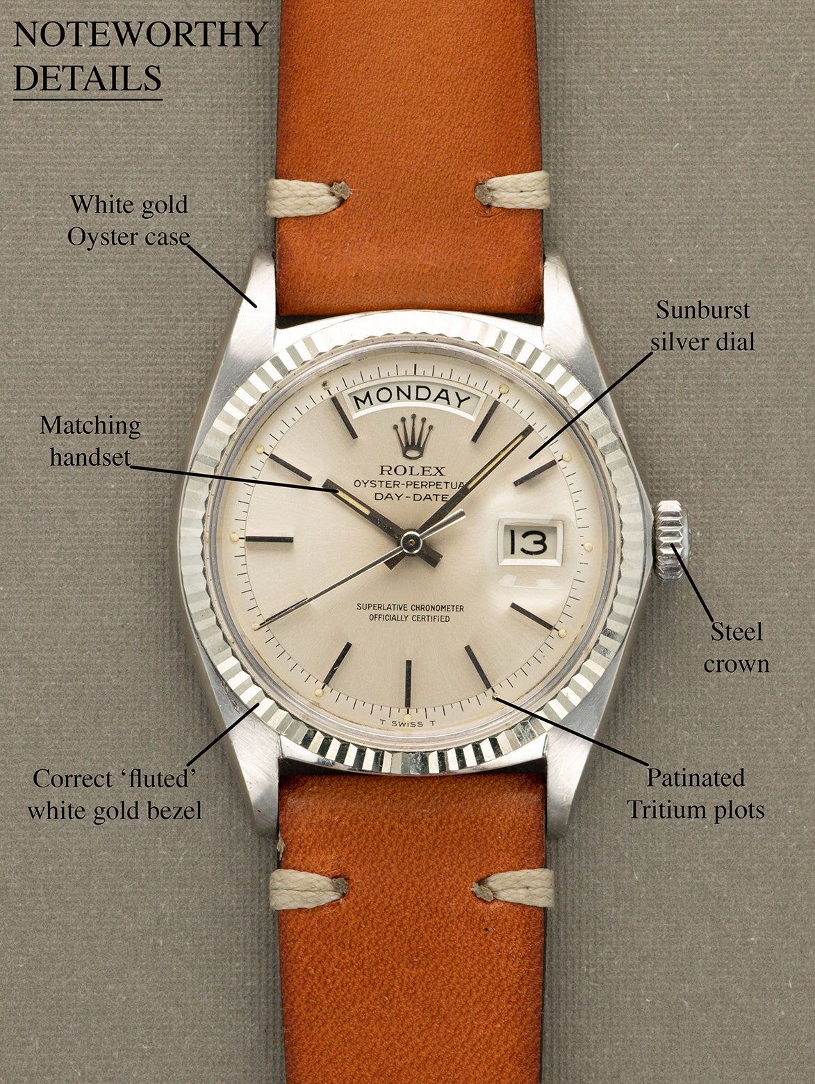 Rolex Day-Date Ref. 1803/9 - Sunburst Silver Dial