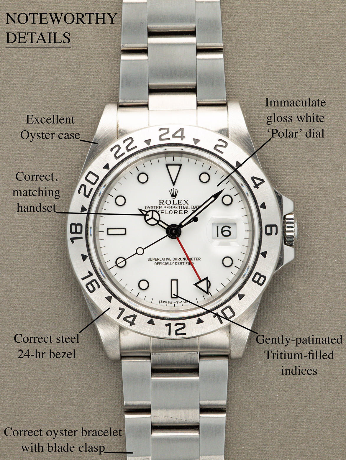 Rolex Explorer II Ref. 16570 - 'Polar'