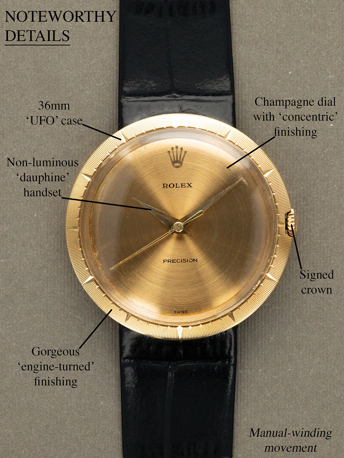 Rolex Precision Ref. 9919/8 'Metropolitain' - 'Disco Volante'