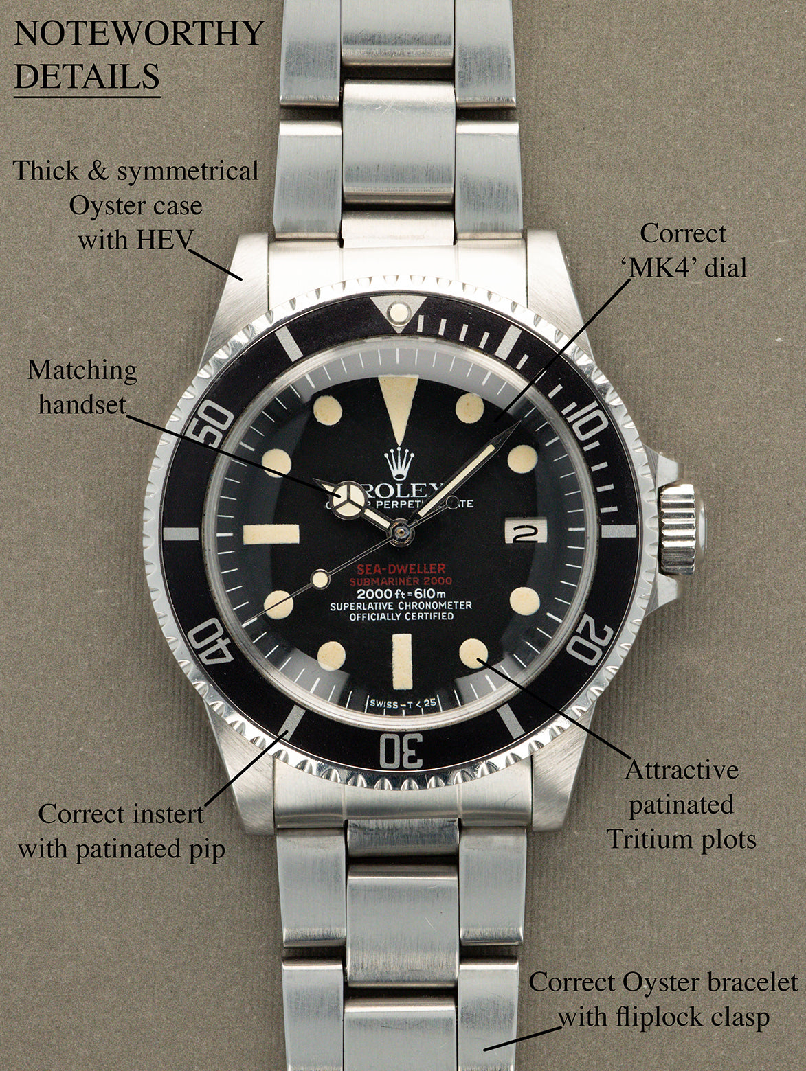 Rolex Sea-Dweller Ref. 1665 - 'Double Red' MK4 Dial