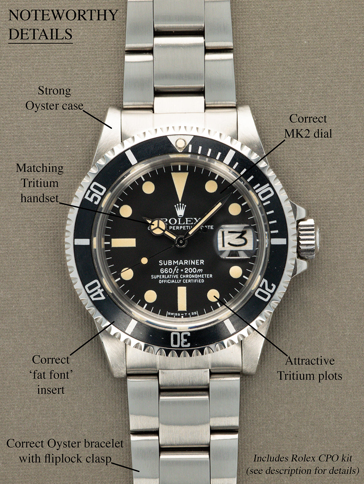 Rolex Submariner Date Ref. 1680 - 'MK2' Dial
