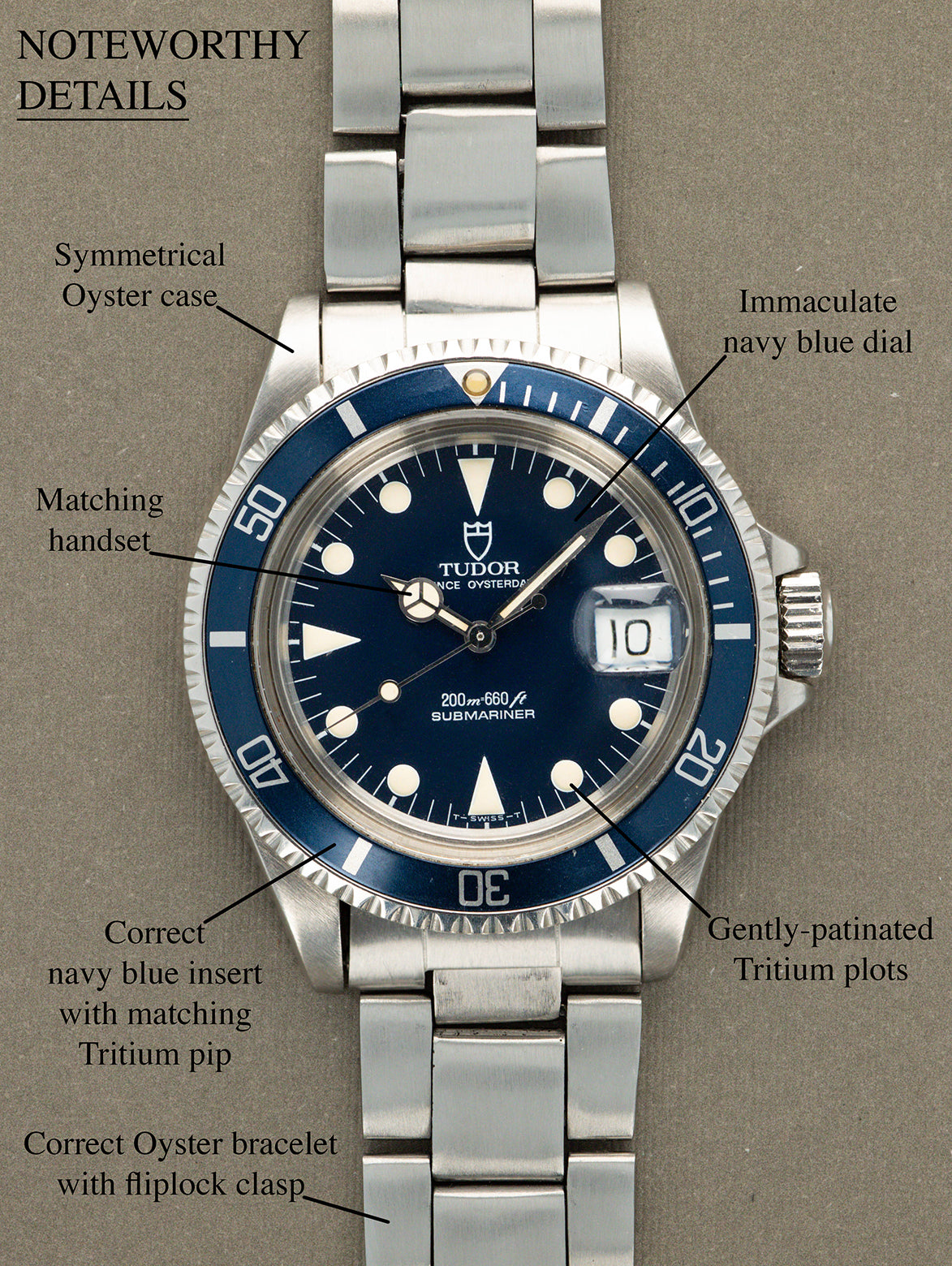 1993 Tudor Prince Oysterdate Submariner Ref. 79090 With Box And