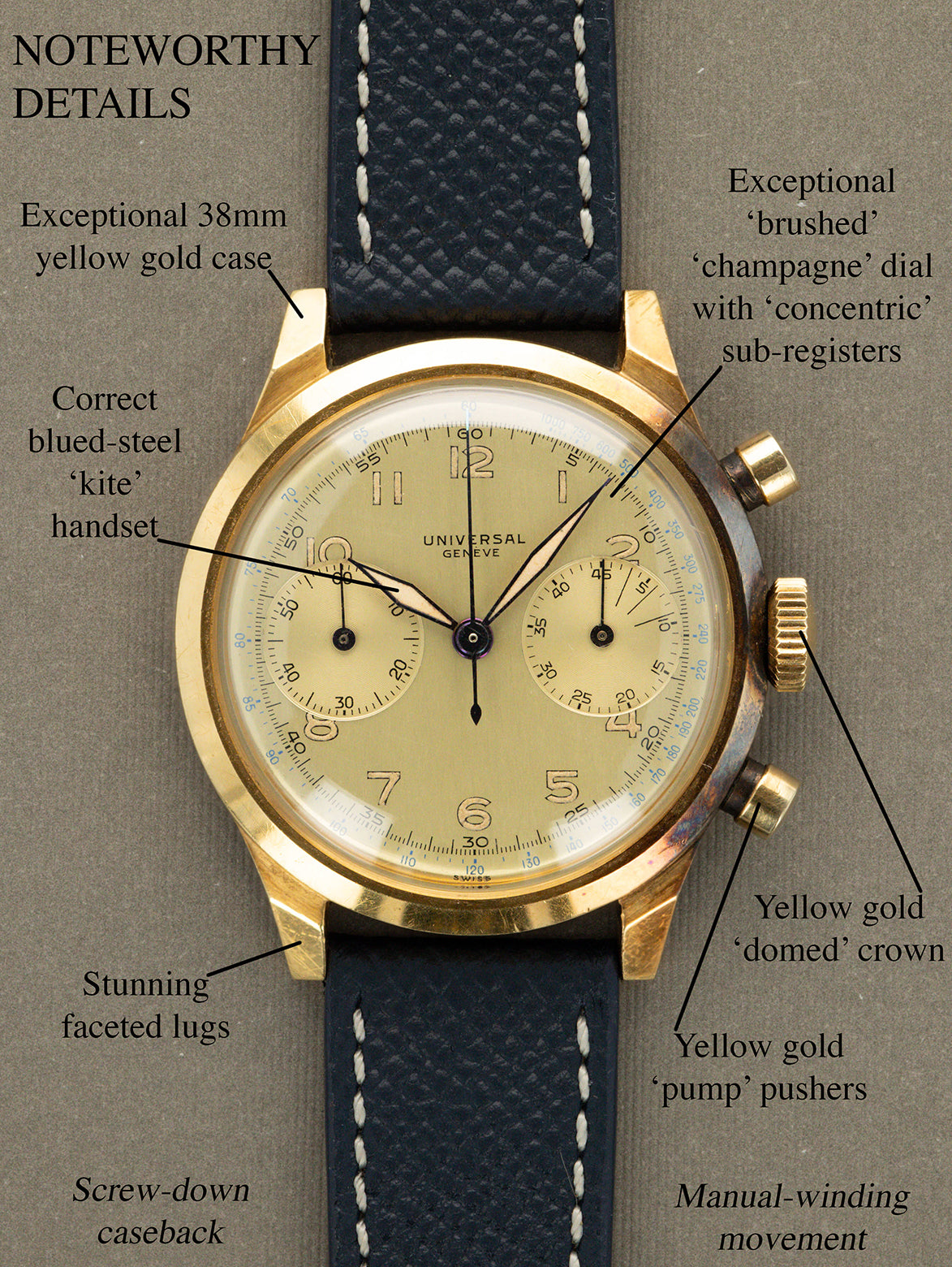 Universal Genève Compur Ref. 12482 - 'Spillman' Unpolished